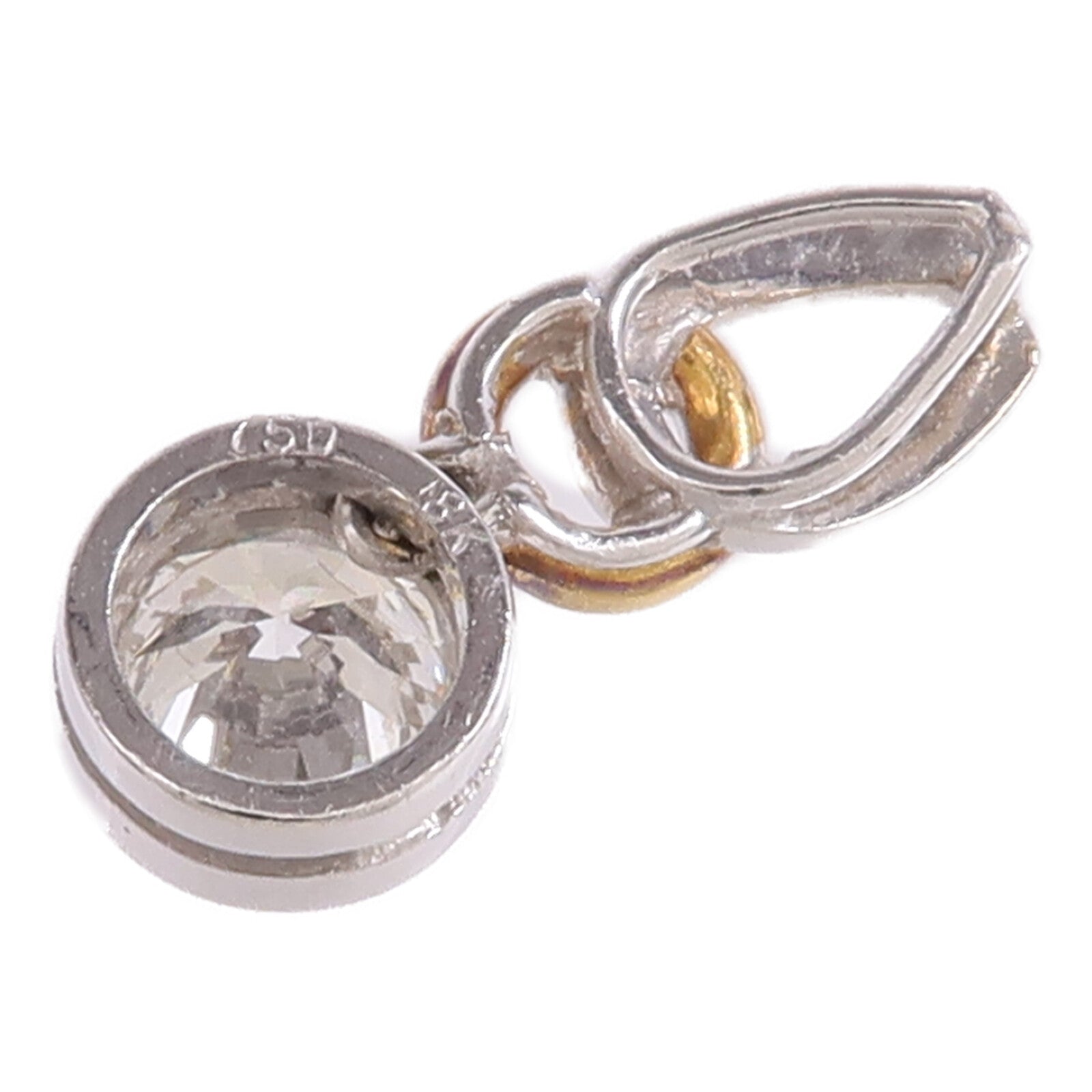 JEWELRY 18K黃金/白金Diamond Pendant Top鑽石吊墜