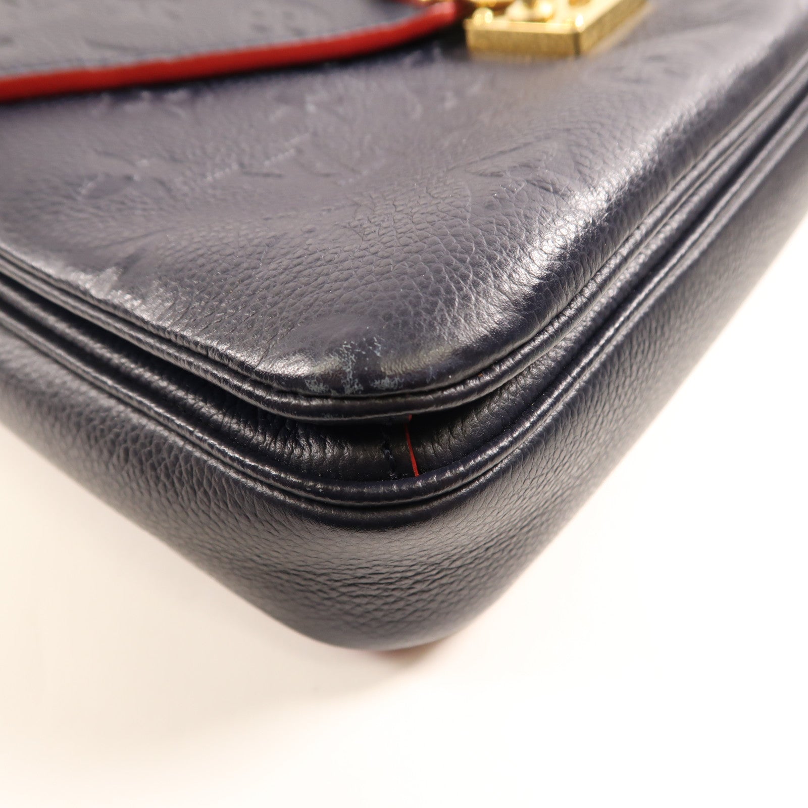 LOUIS VUITTON Monogram Empreinte Pochette Metis金扣手挽肩背兩用袋