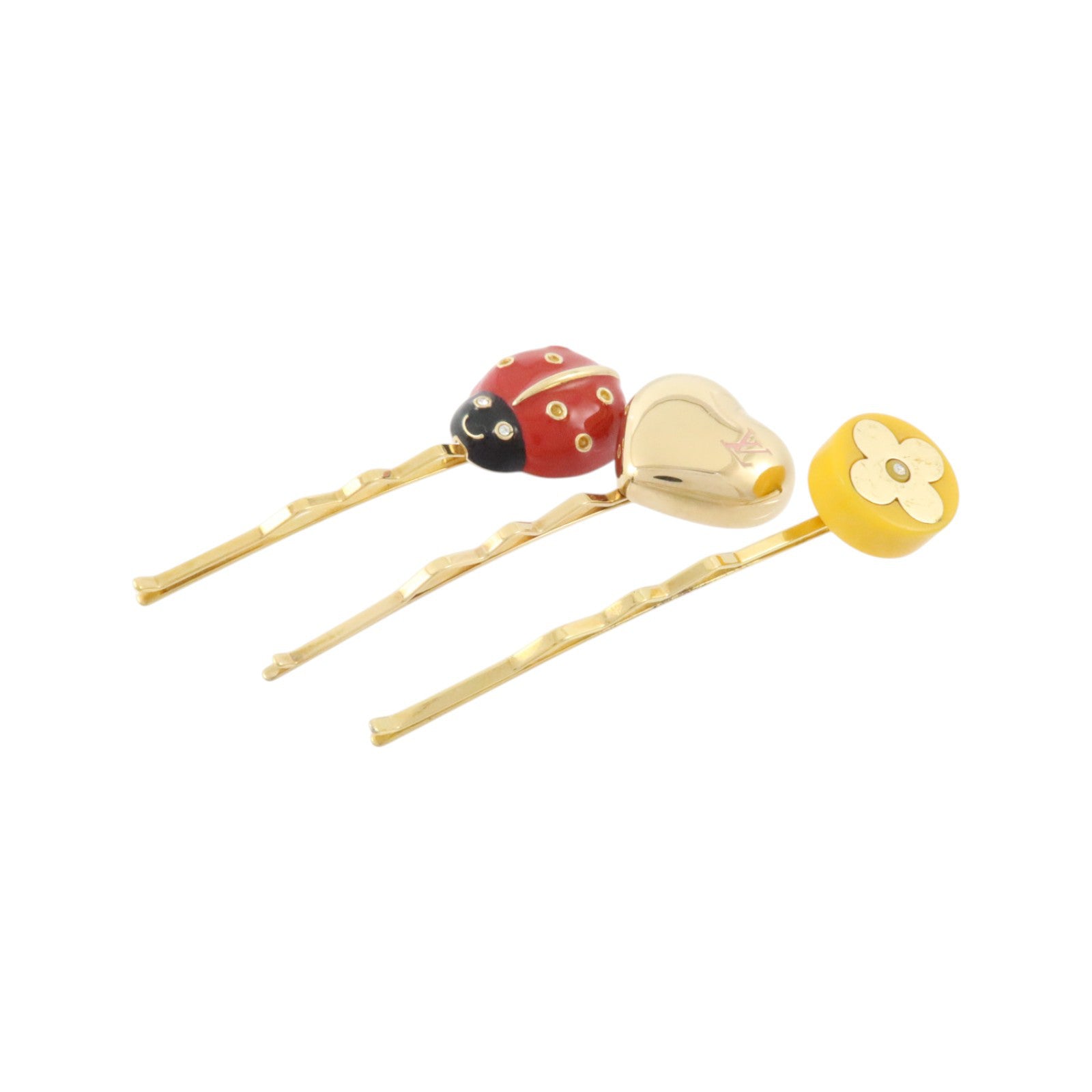 LOUIS VUITTON 金屬/琺瑯/PVC Hair Clip髮夾