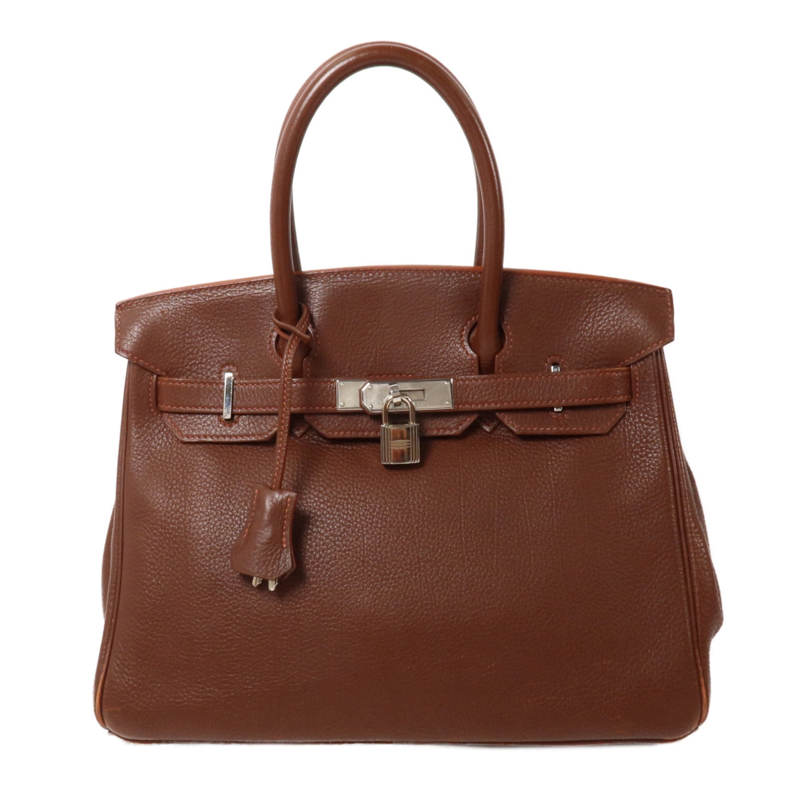 HERMES Togo皮革Birkin 30手挽袋Noisette