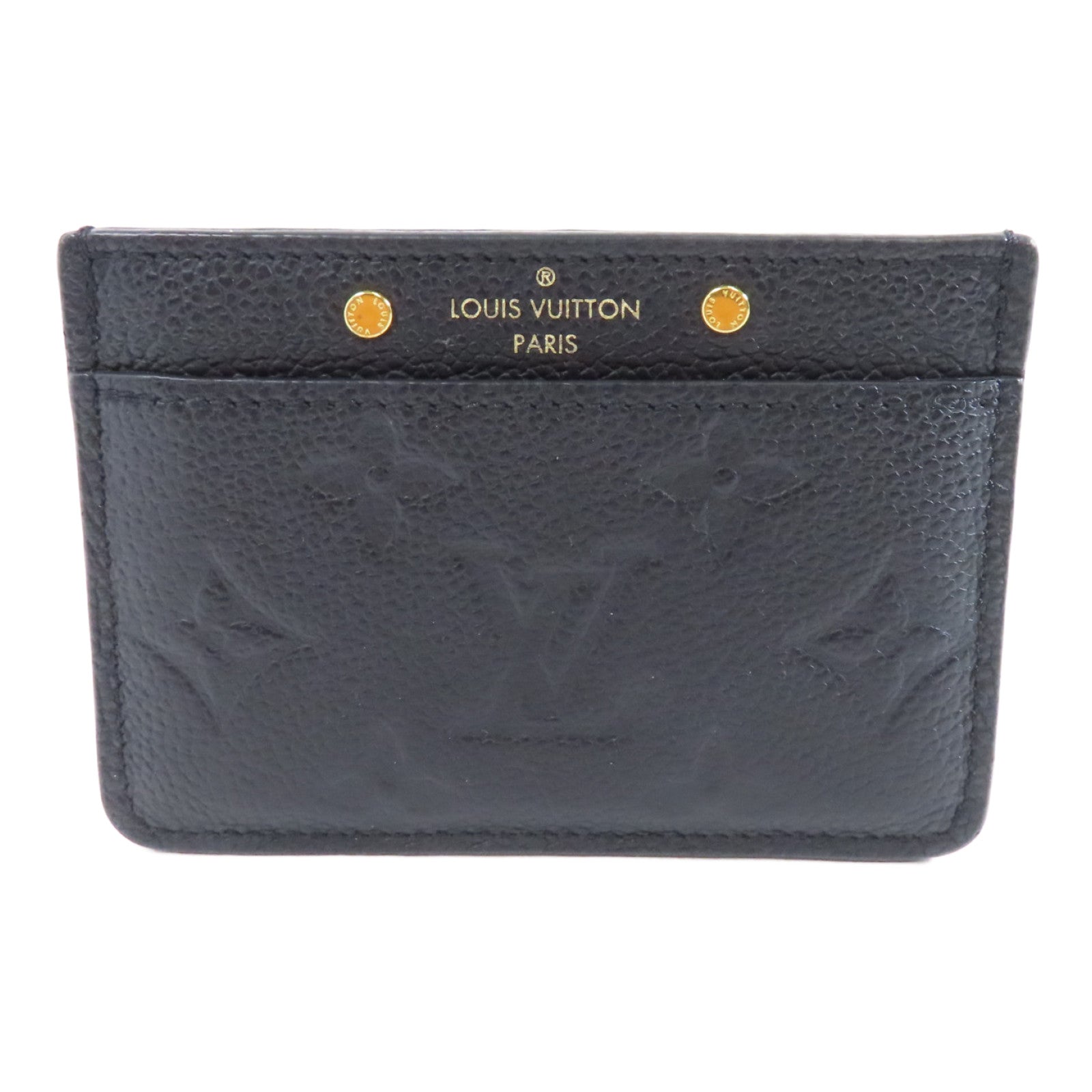 LOUIS VUITTON Monogram Empreinte Card Case卡片套黑色