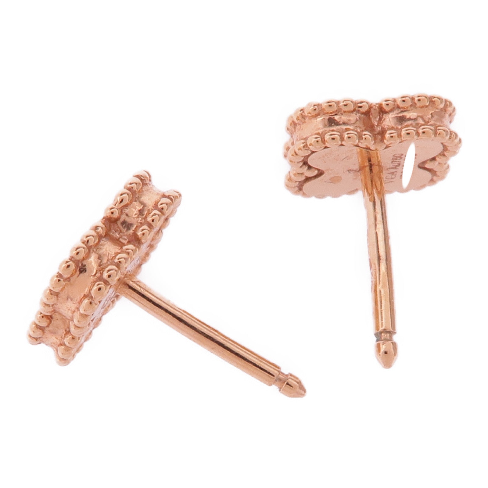 Van Cleef & Arpels 18K玫瑰金Sweet Alhambra Earstuds耳環