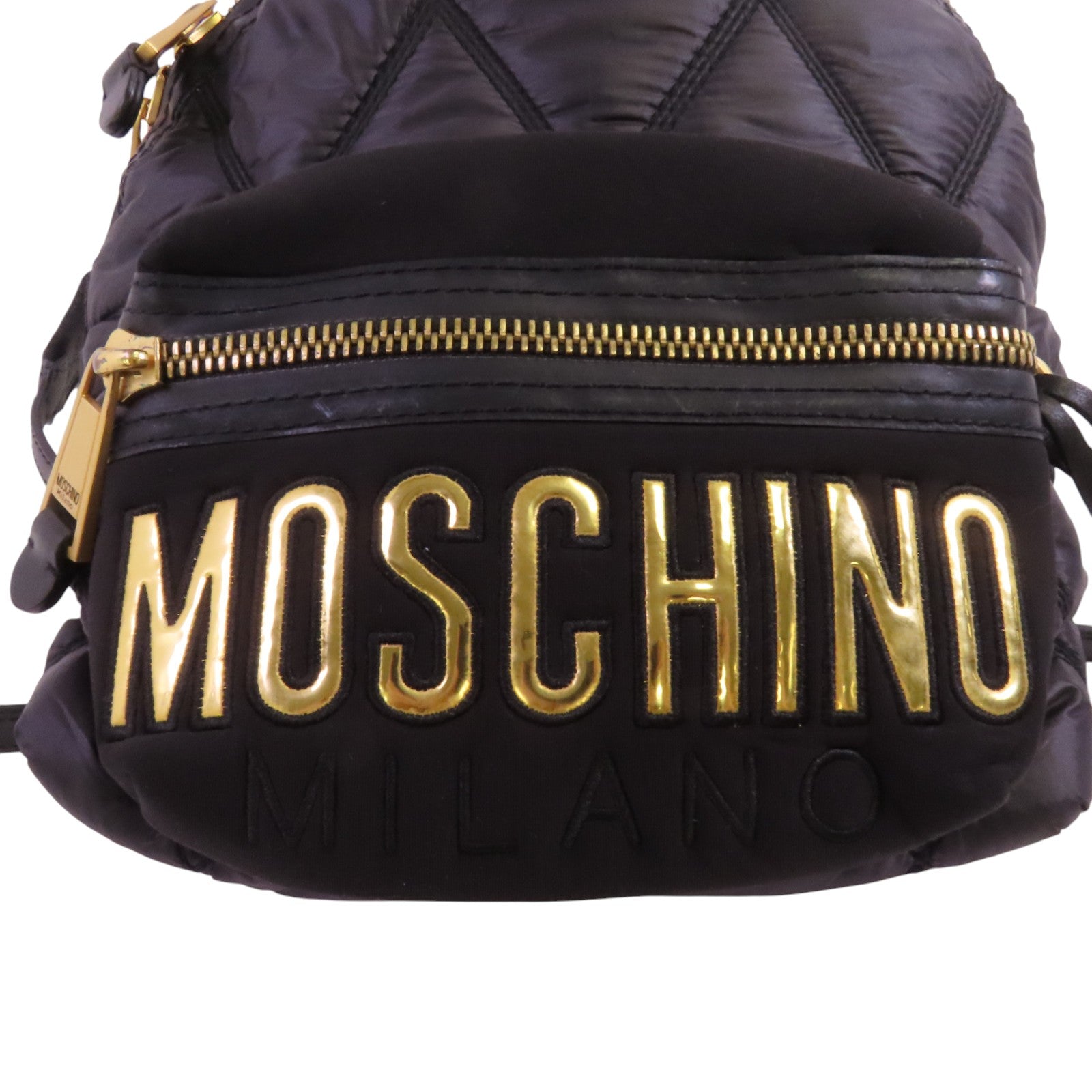 MOSCHINO 尼龍Backpack金扣背包