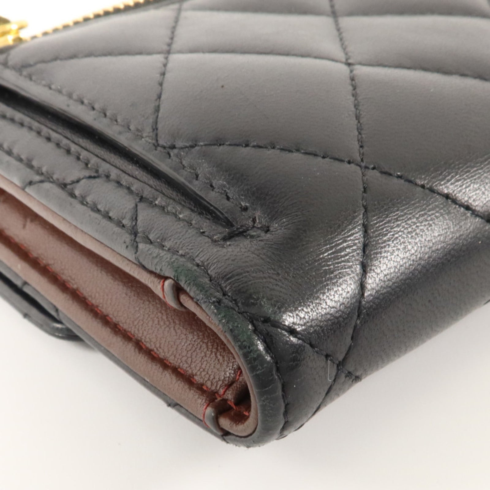 CHANEL 羊皮皮革Classic Small Flap Wallet金扣錢包