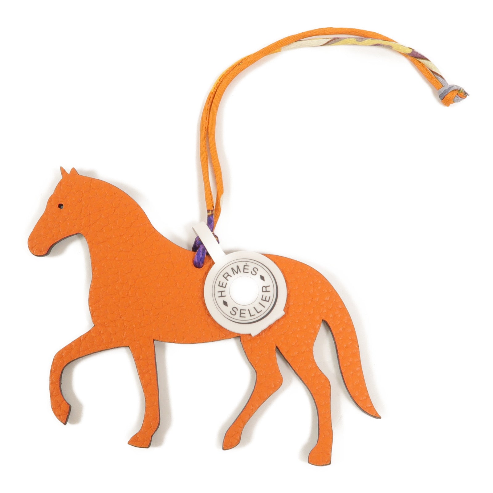 HERMES Togo/Chevre皮革Petit H Horse Charm掛飾
