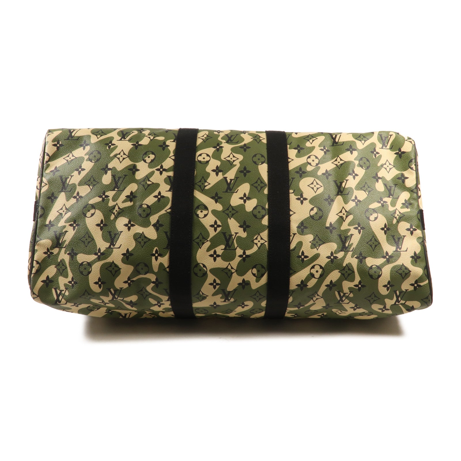 LOUIS VUITTON Monogramouflage Keepall Bandoulie 55金扣手挽肩背兩用袋 55