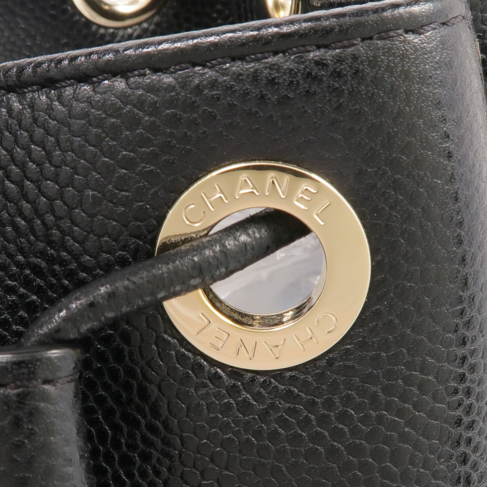 CHANEL 牛皮皮革Materasse Shoulder Bag金扣鏈帶肩背袋