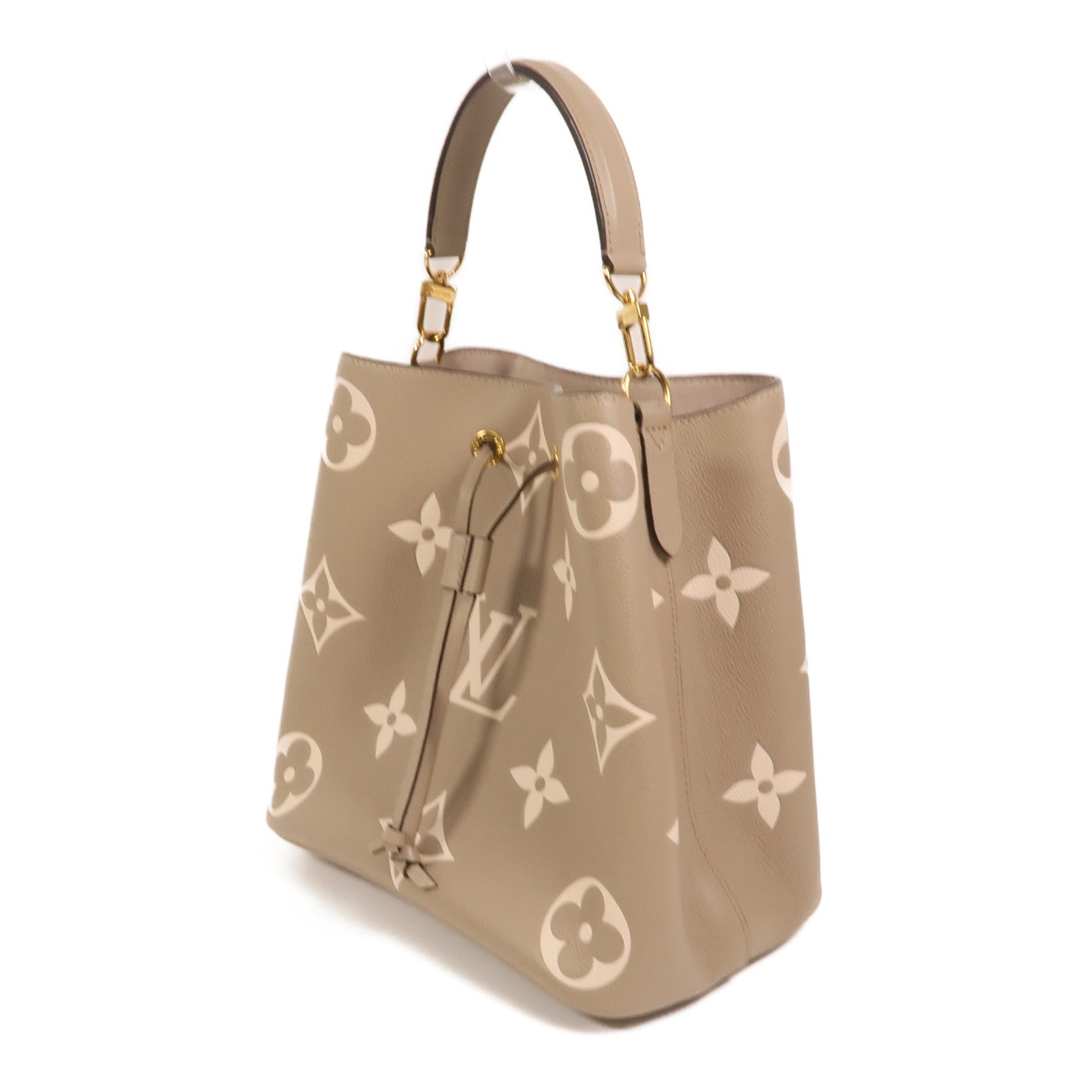 LOUIS VUITTON Monogram Empreinte NeoNoe MM金扣手挽肩背兩用袋