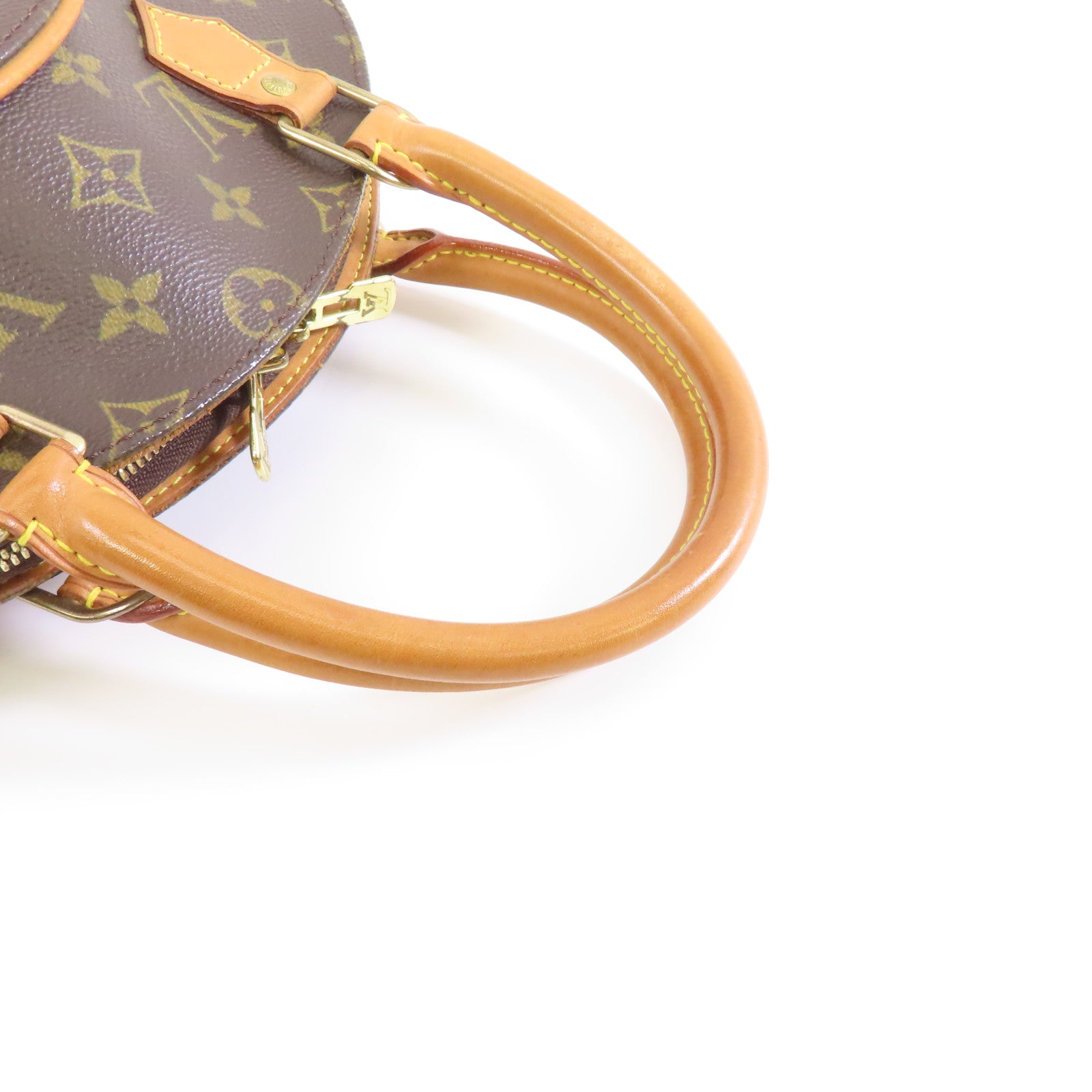 LOUIS VUITTON 【激減優惠】Monogram Ellipse MM金扣手挽袋啡色