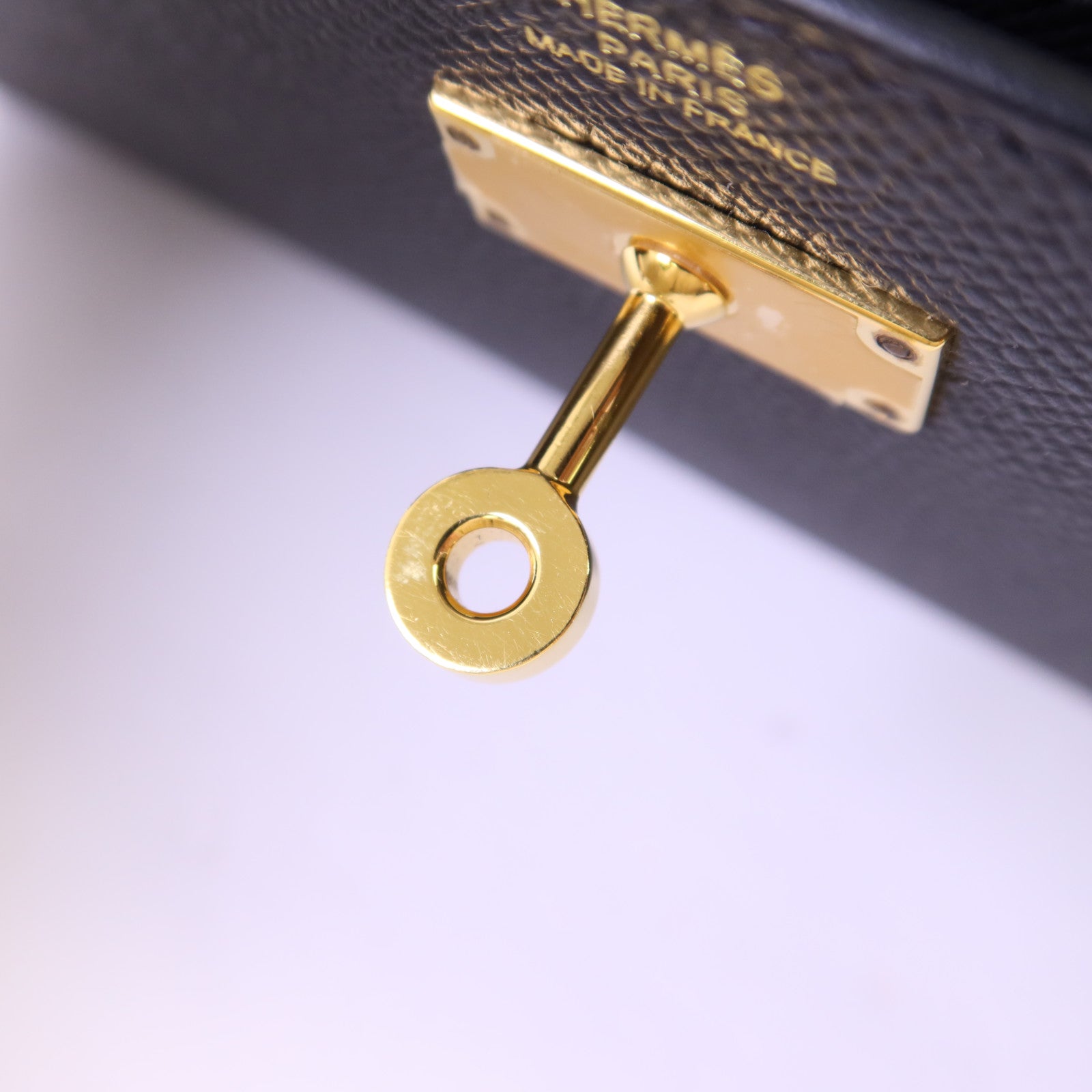 HERMES Epsom皮革Kelly To Go金扣肩背袋Noir