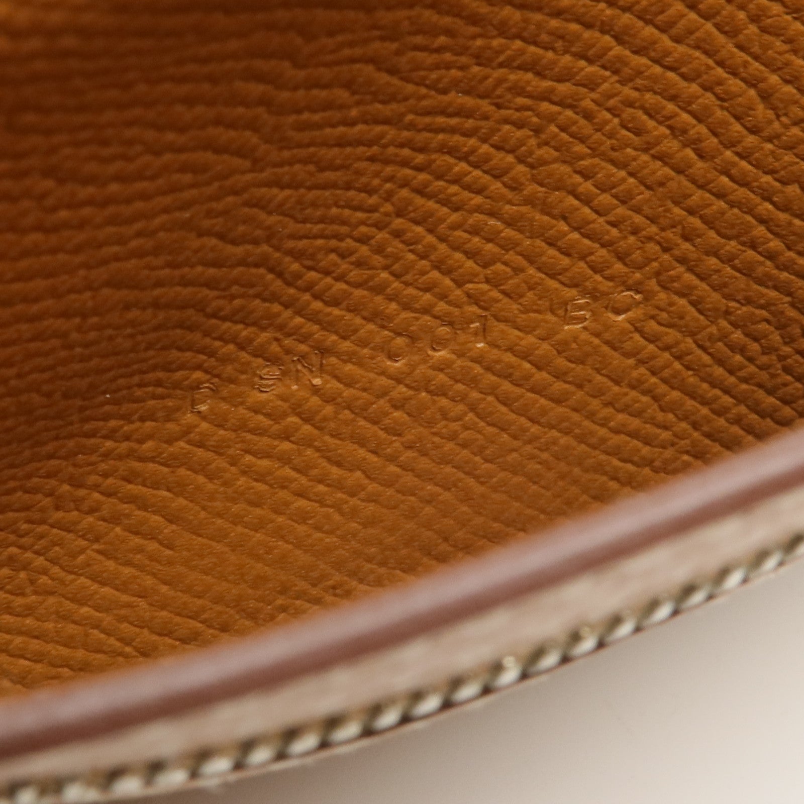 HERMES Epsom皮革Bearn W Snap Wallet長錢包Gold