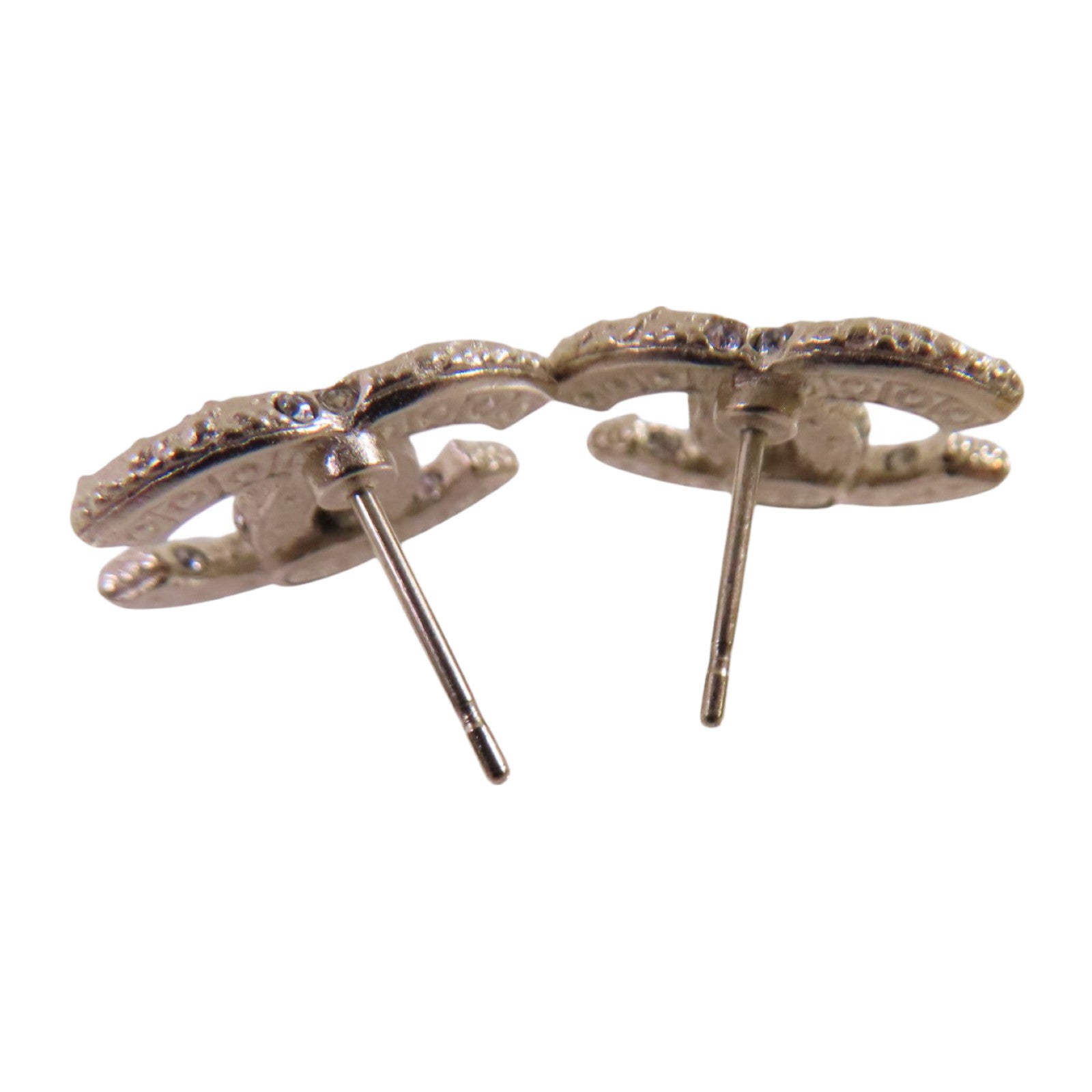 CHANEL 金屬/仿珍珠CC Earrings金扣耳環