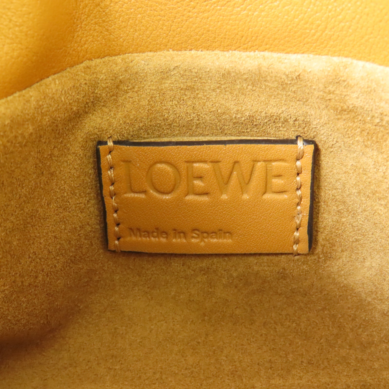 LOEWE 羊皮皮革Flamenco Nano金扣鏈帶肩背袋