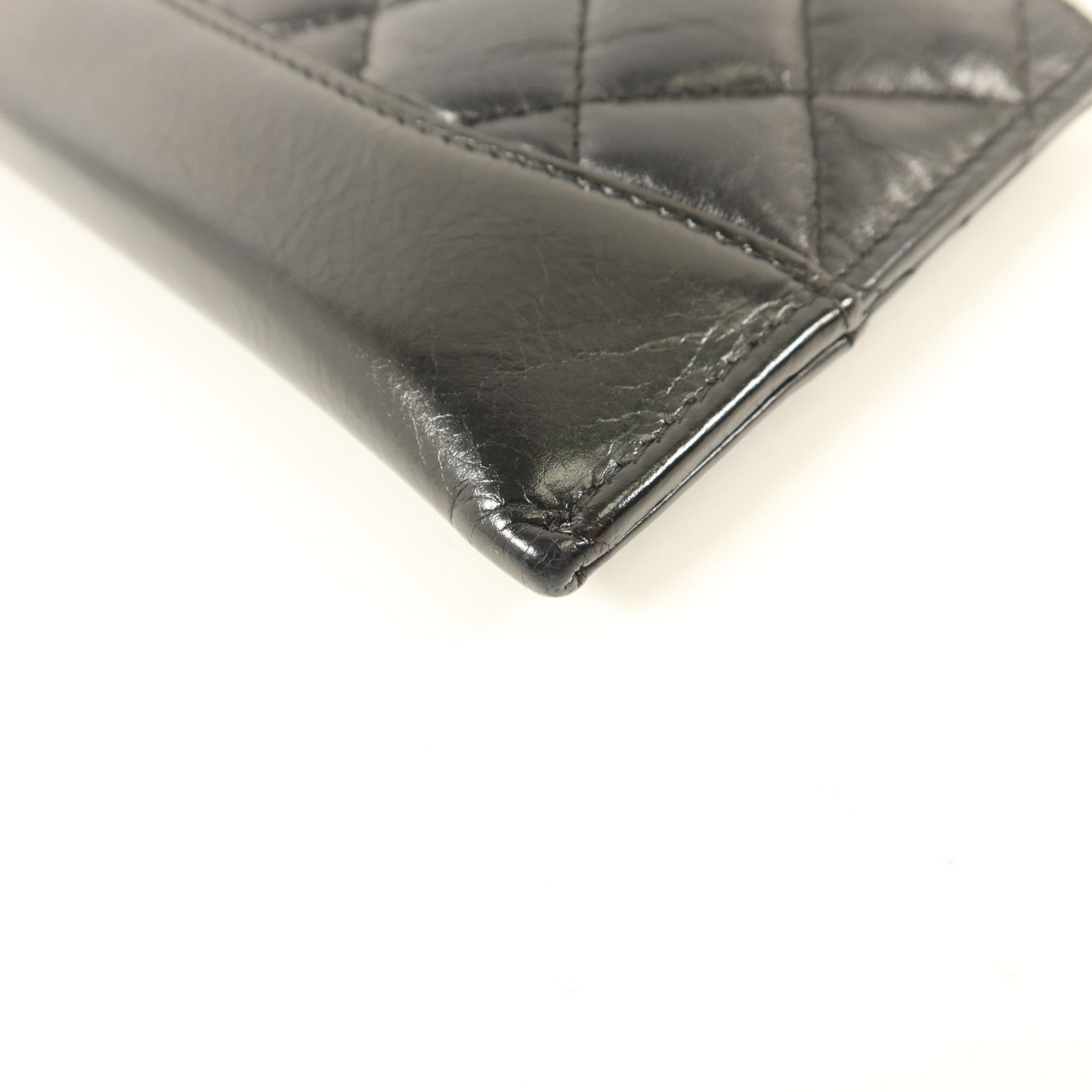 CHANEL 牛皮皮革Long Wallet金扣長錢包