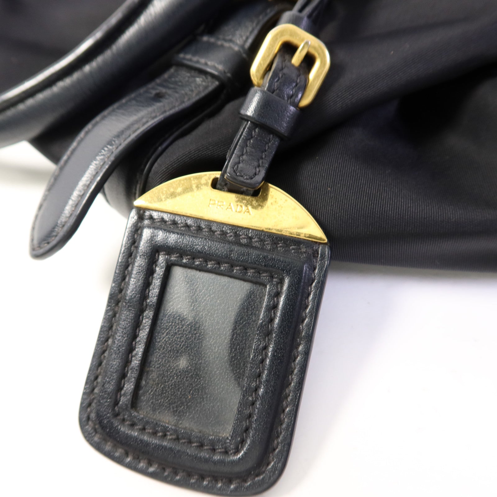 PRADA 尼龍2Way Shoulder Bag金扣手挽肩背兩用袋