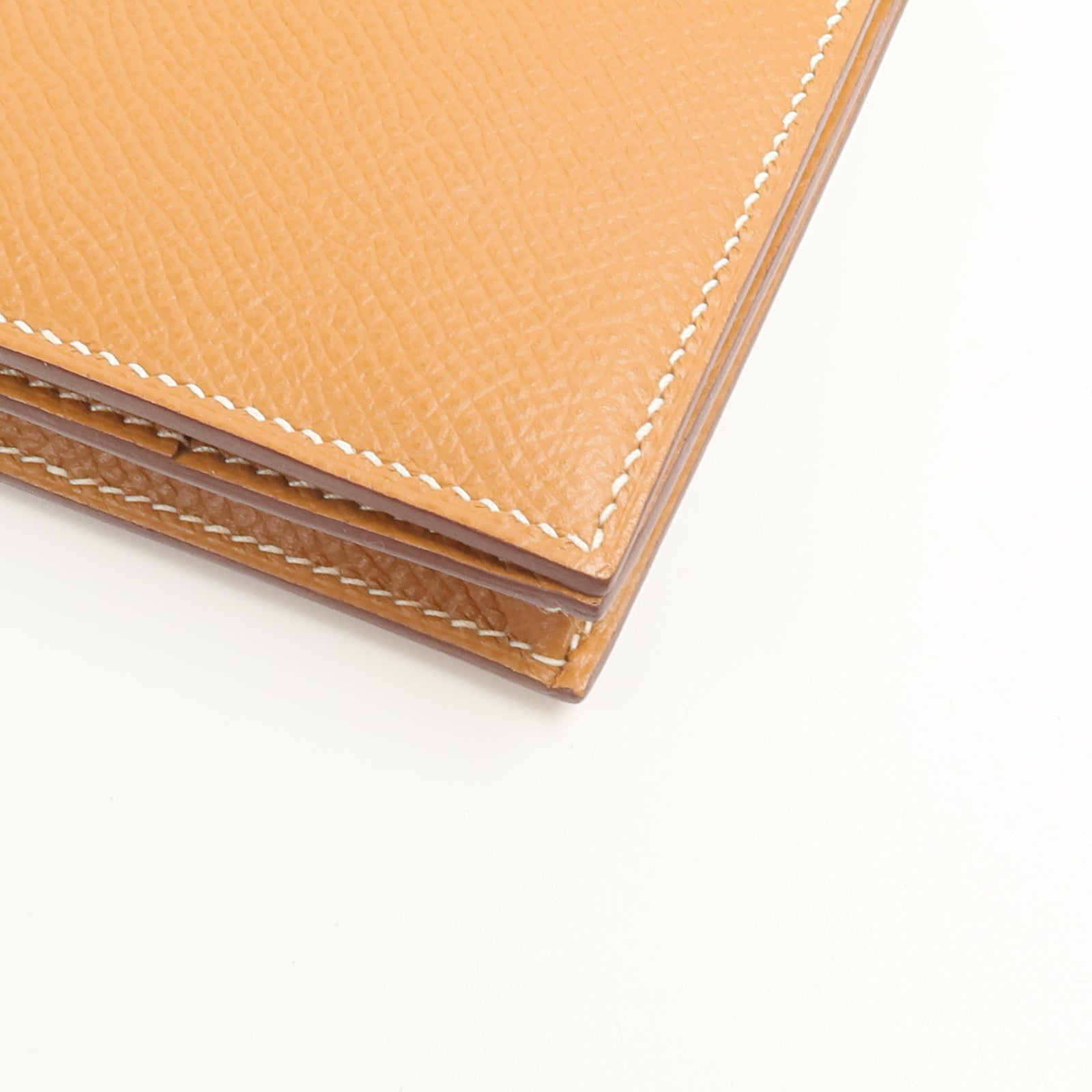 HERMES Epsom皮革Bearn W Snap Wallet長錢包Gold