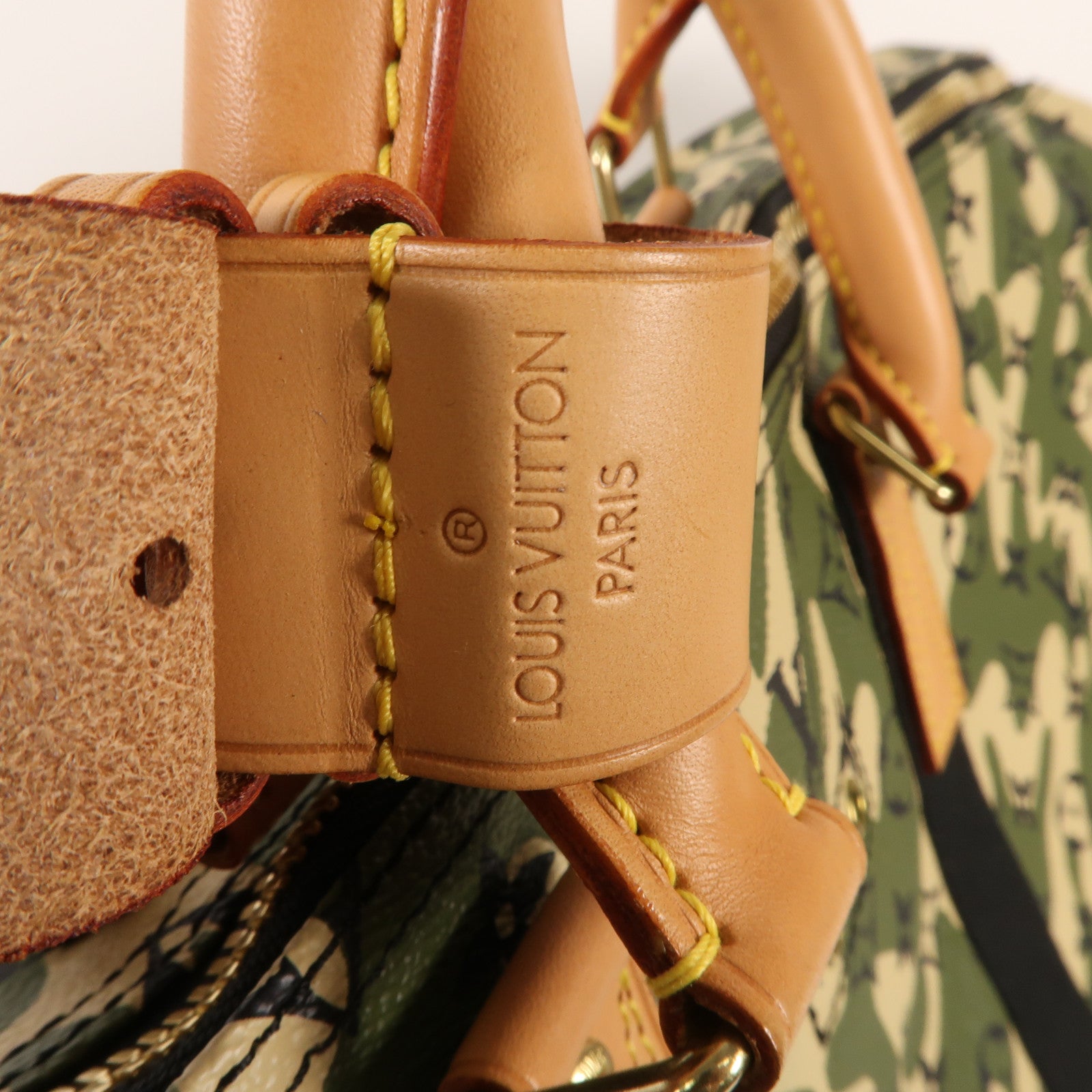 LOUIS VUITTON Monogramouflage Keepall Bandoulie 55金扣手挽肩背兩用袋 55