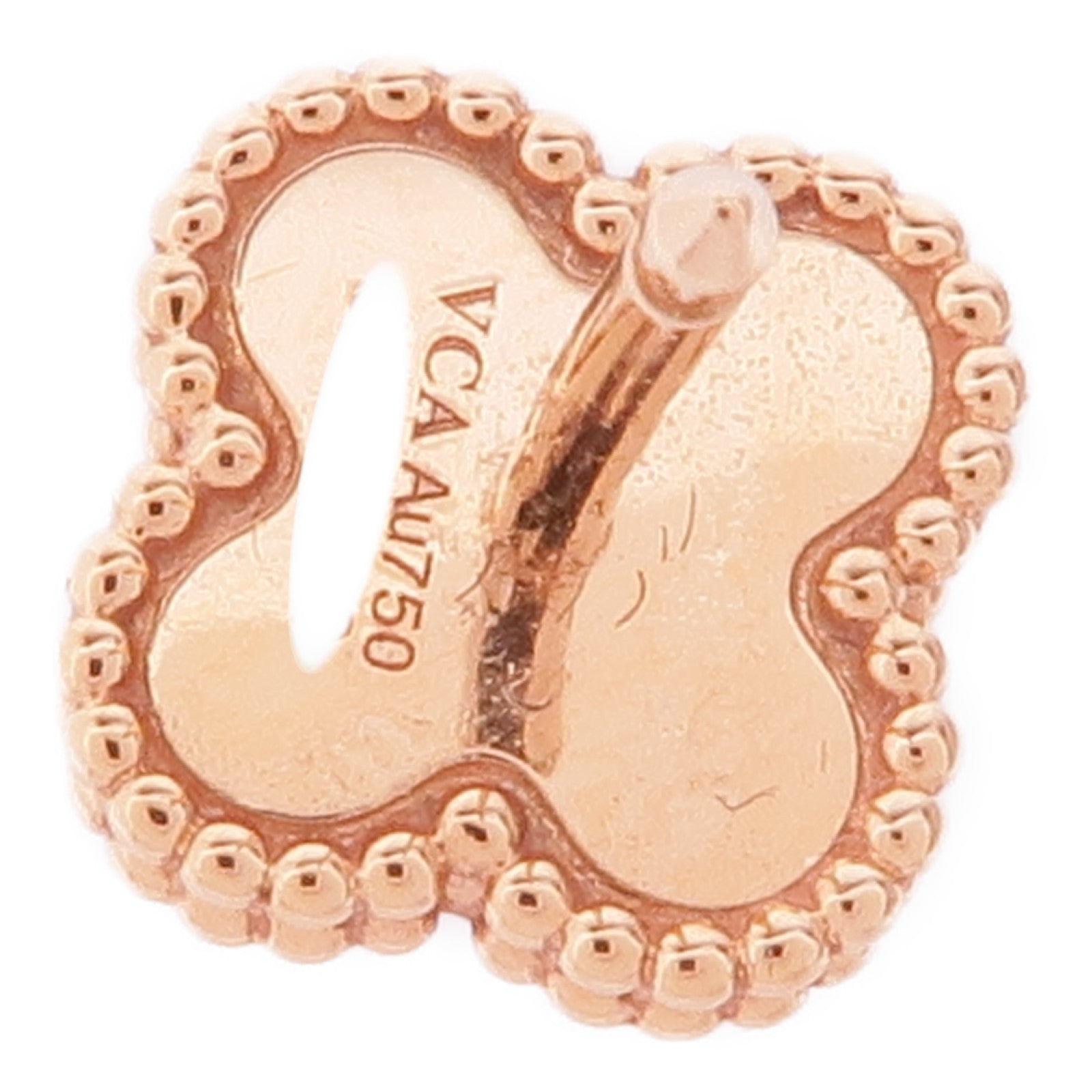 Van Cleef & Arpels 18K玫瑰金Sweet Alhambra Earstuds耳環