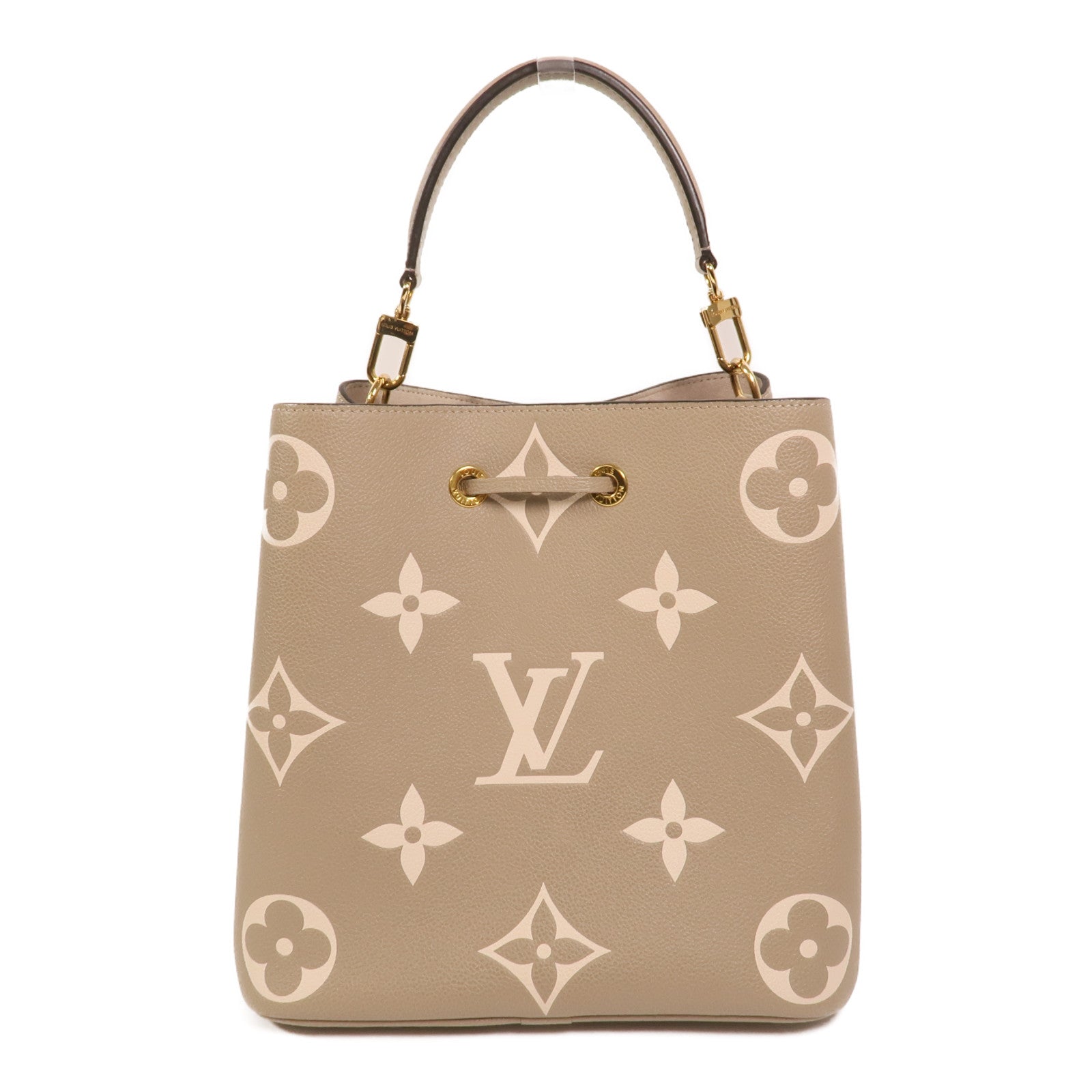 LOUIS VUITTON Monogram Empreinte NeoNoe MM金扣手挽肩背兩用袋