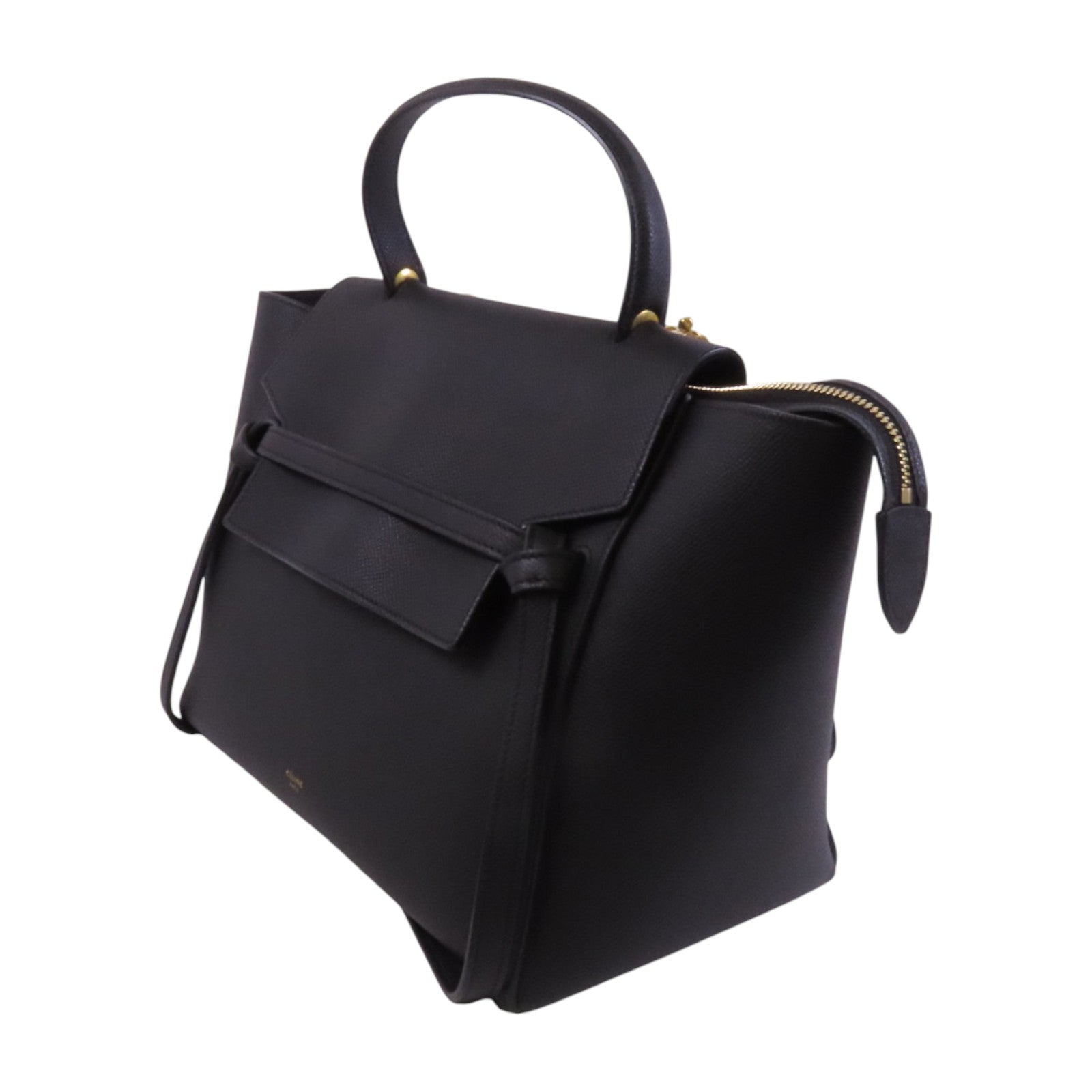 CELINE 牛皮皮革Mini Belt Bag金扣手挽肩背兩用袋