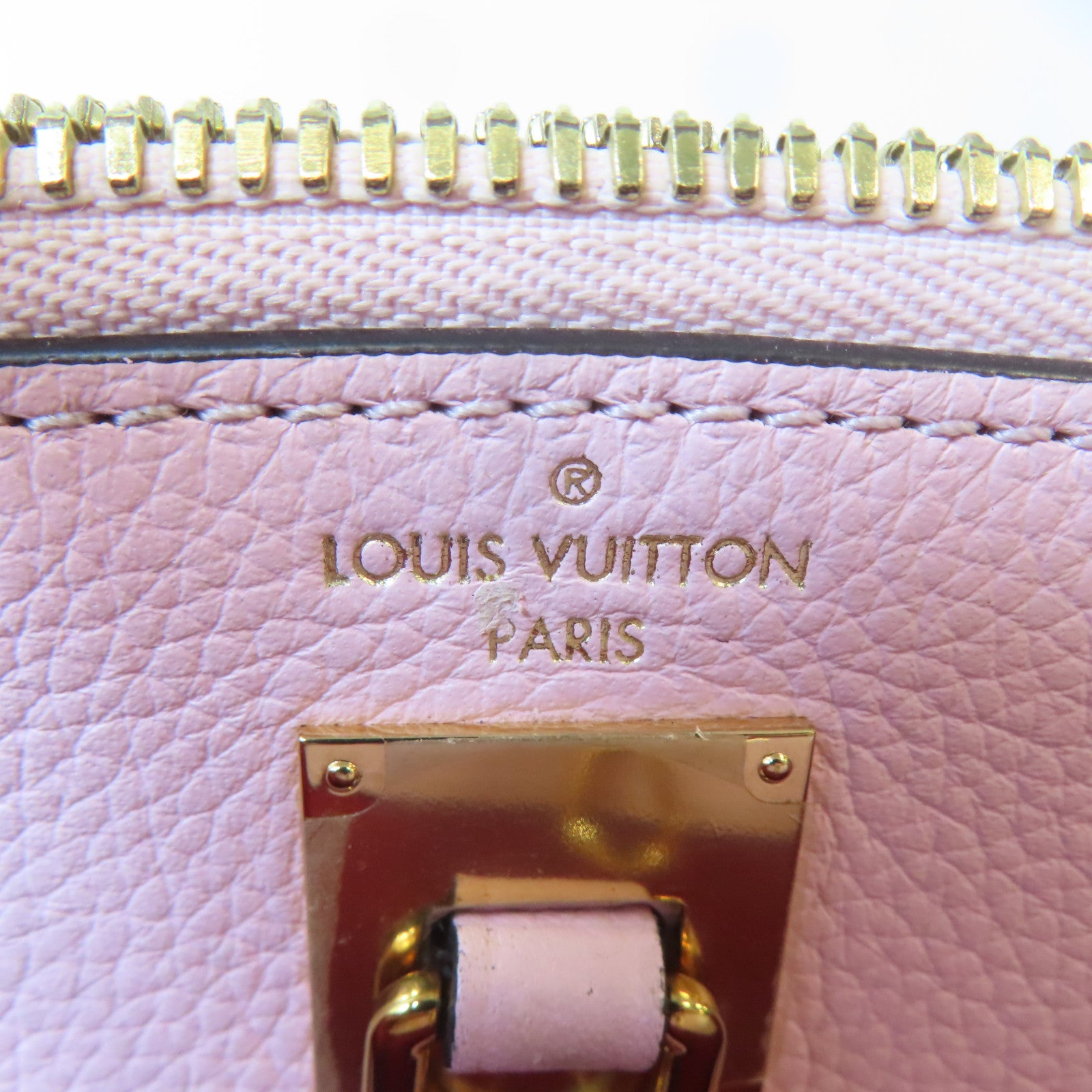 LOUIS VUITTON (PRICE DOWN) LV GHW City Steamer PM Handbag M53321 Leather Red Pink Black