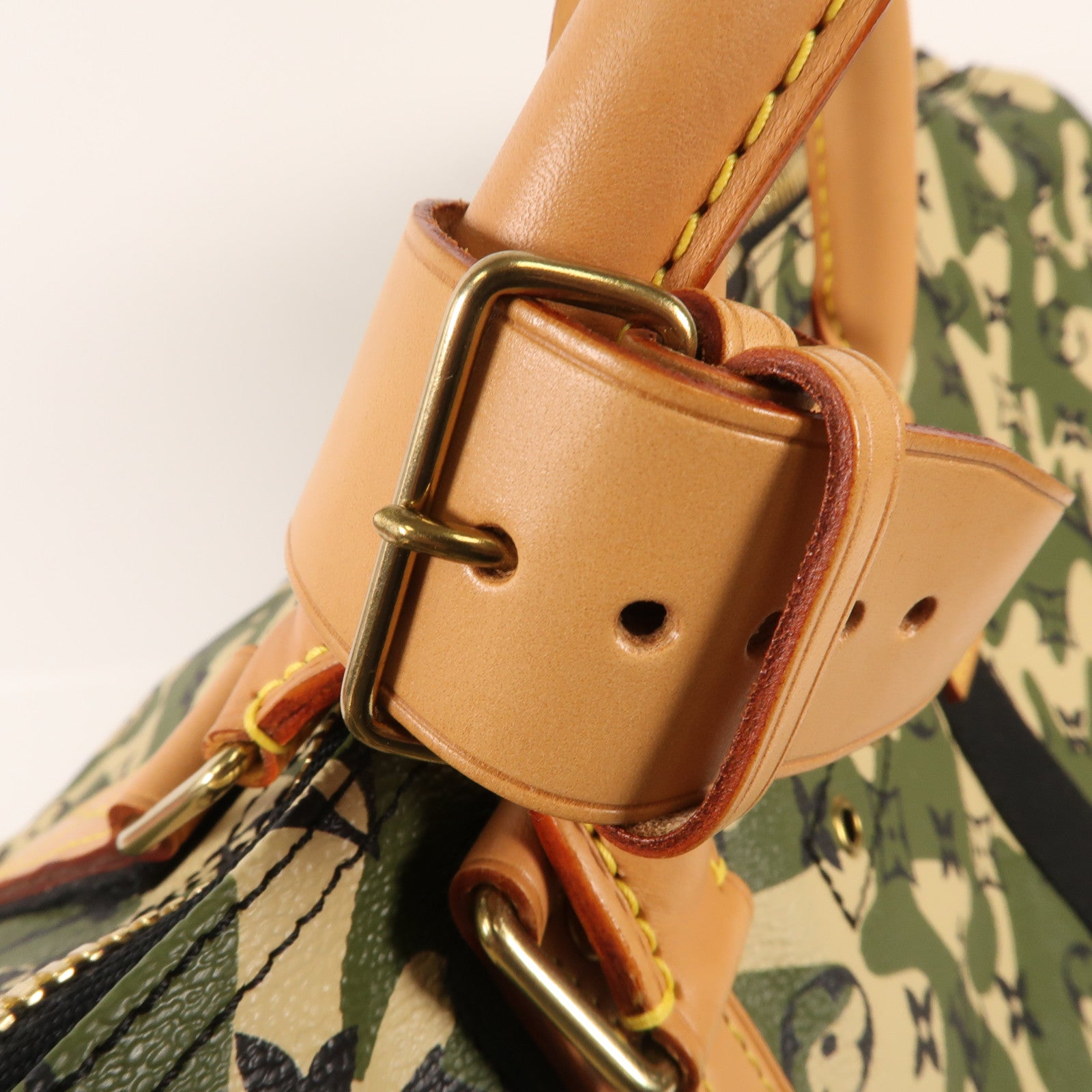 LOUIS VUITTON Monogramouflage Keepall Bandoulie 55金扣手挽肩背兩用袋 55
