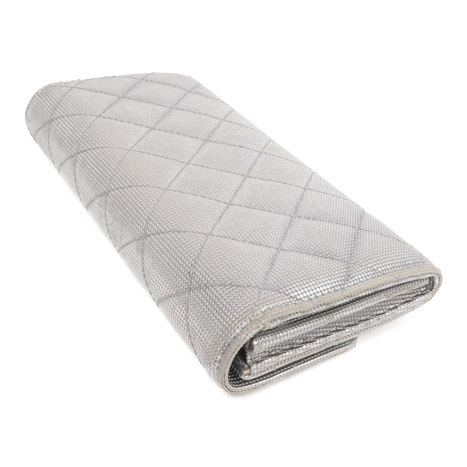 CHANEL 牛皮皮革Long Wallet銀扣長錢包