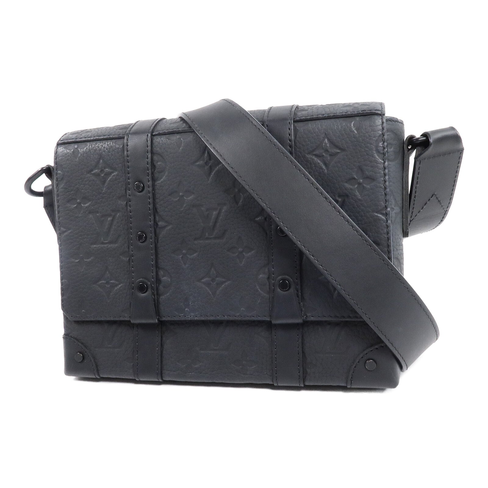 LOUIS VUITTON Monogram Taurillon Trunk Messenger Bag肩背袋