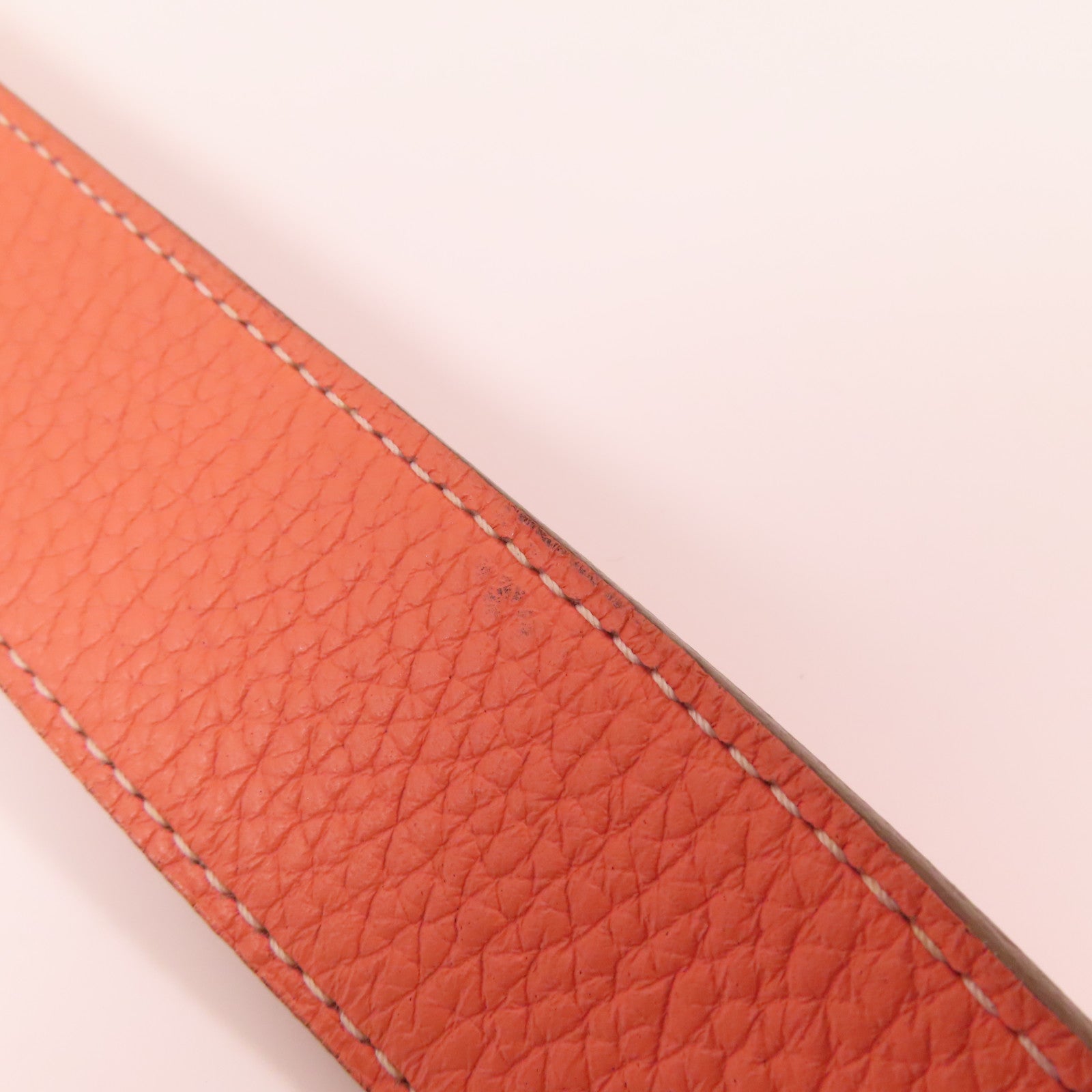HERMES PHW Jypsiere 34 Shoulder Bag Clemence Leather Crevette/Pink