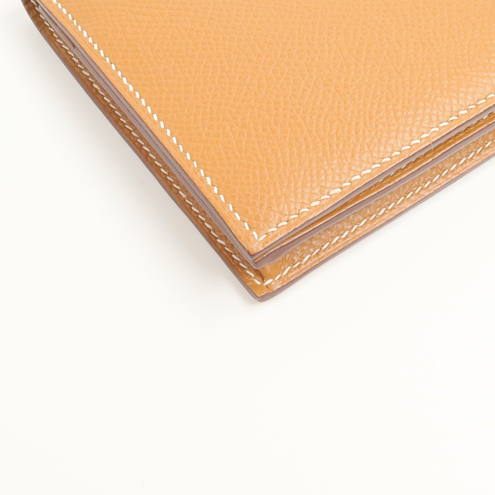 HERMES Epsom皮革Bearn W Snap Wallet長錢包Gold