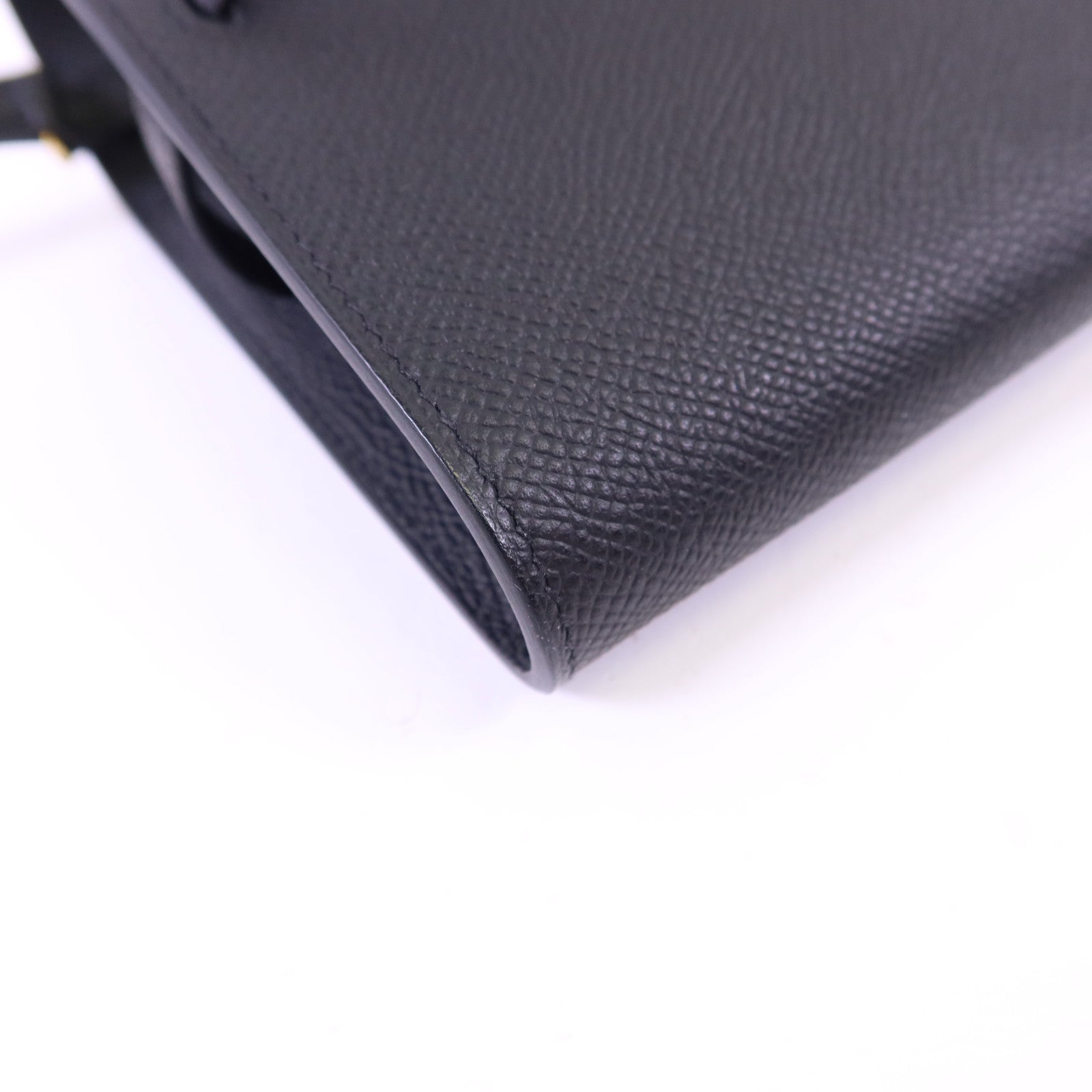 HERMES Epsom皮革Kelly To Go金扣肩背袋Noir