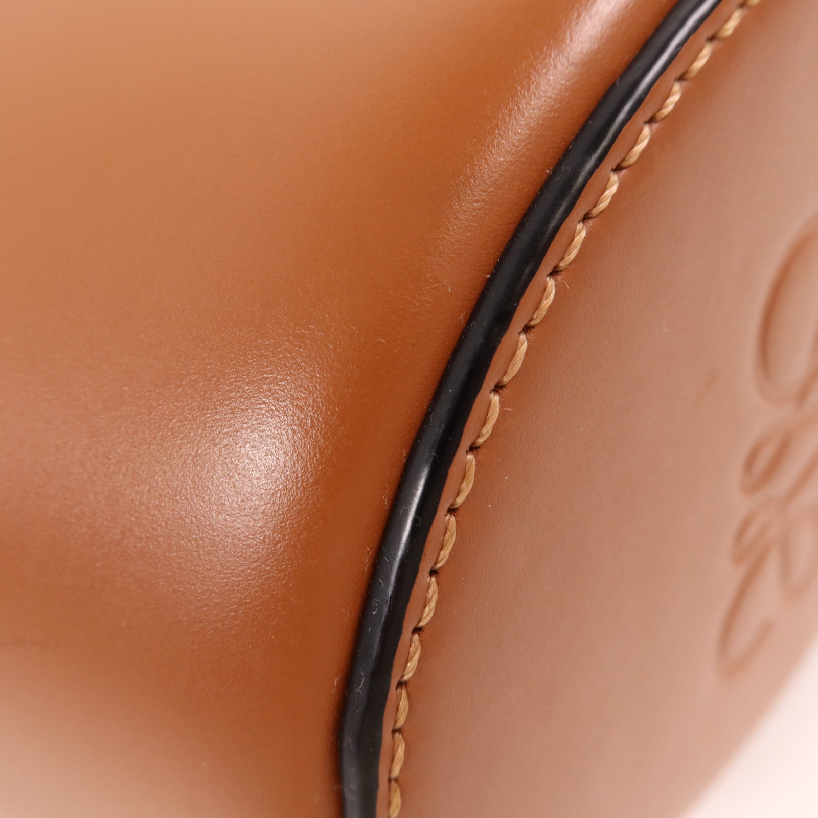 LOEWE 帆布/牛皮皮革Mini Balloon金扣手挽肩背兩用袋