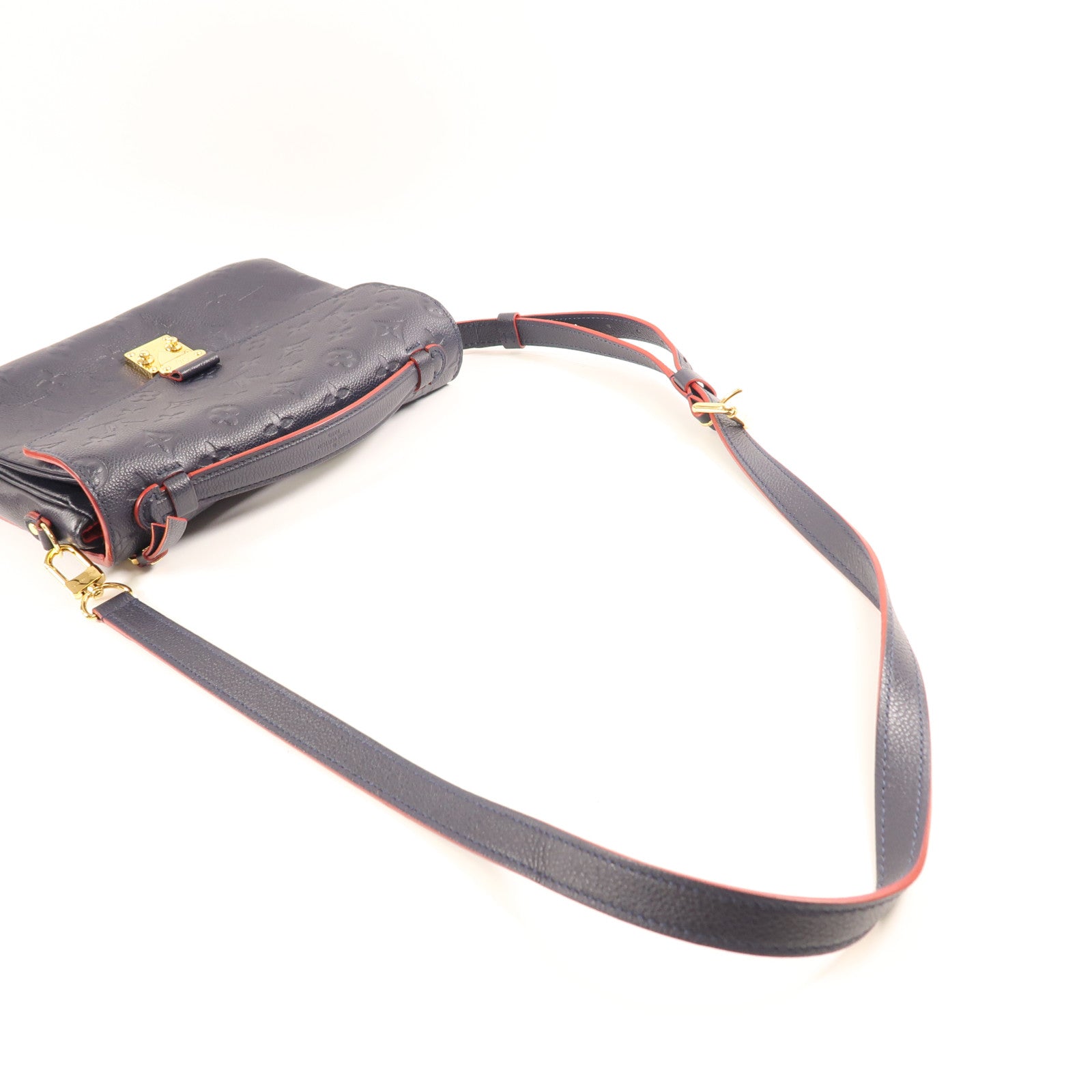 LOUIS VUITTON Monogram Empreinte Pochette Metis金扣手挽肩背兩用袋