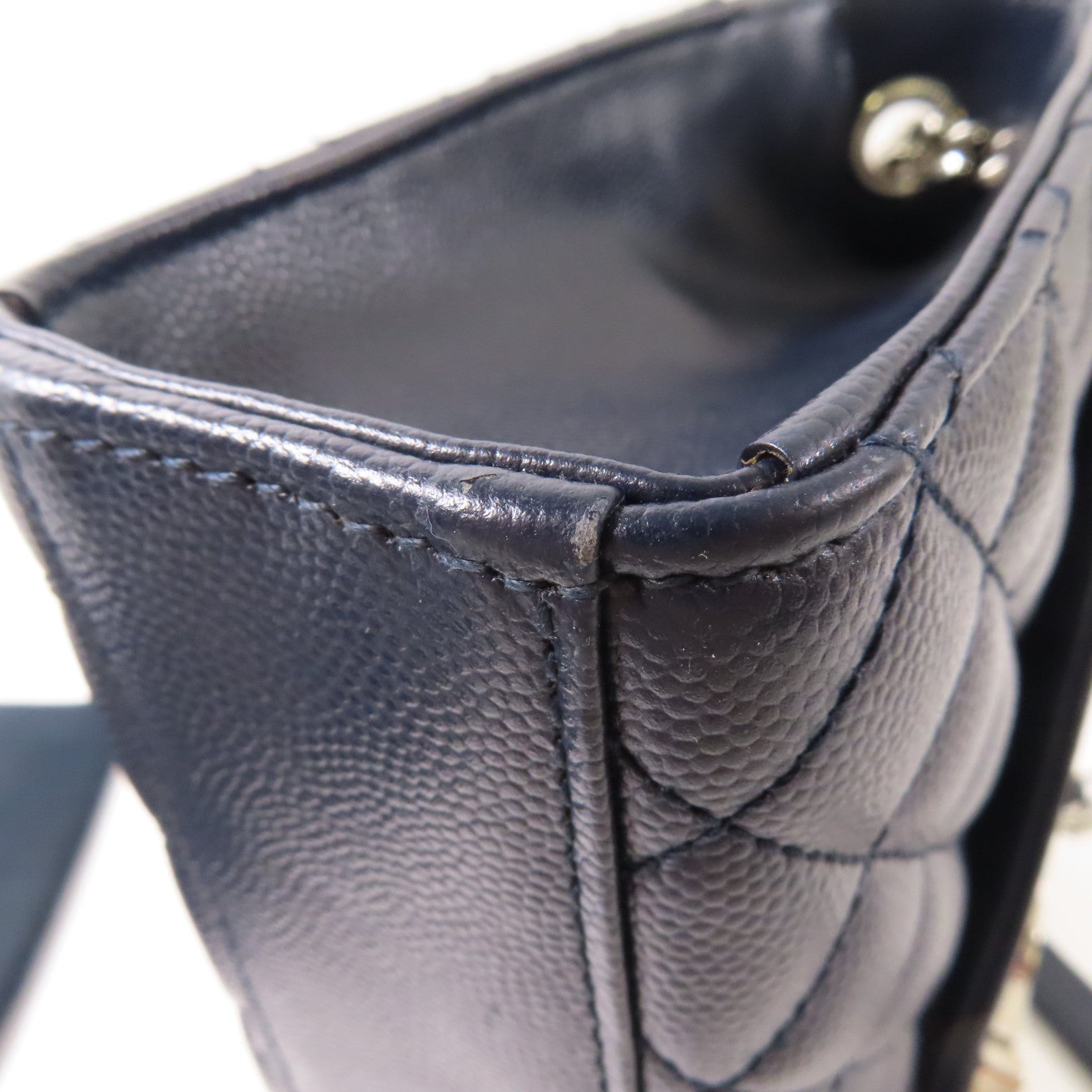 SAINT LAURENT 牛皮皮革Chain Shoulder銀扣鏈帶肩背袋
