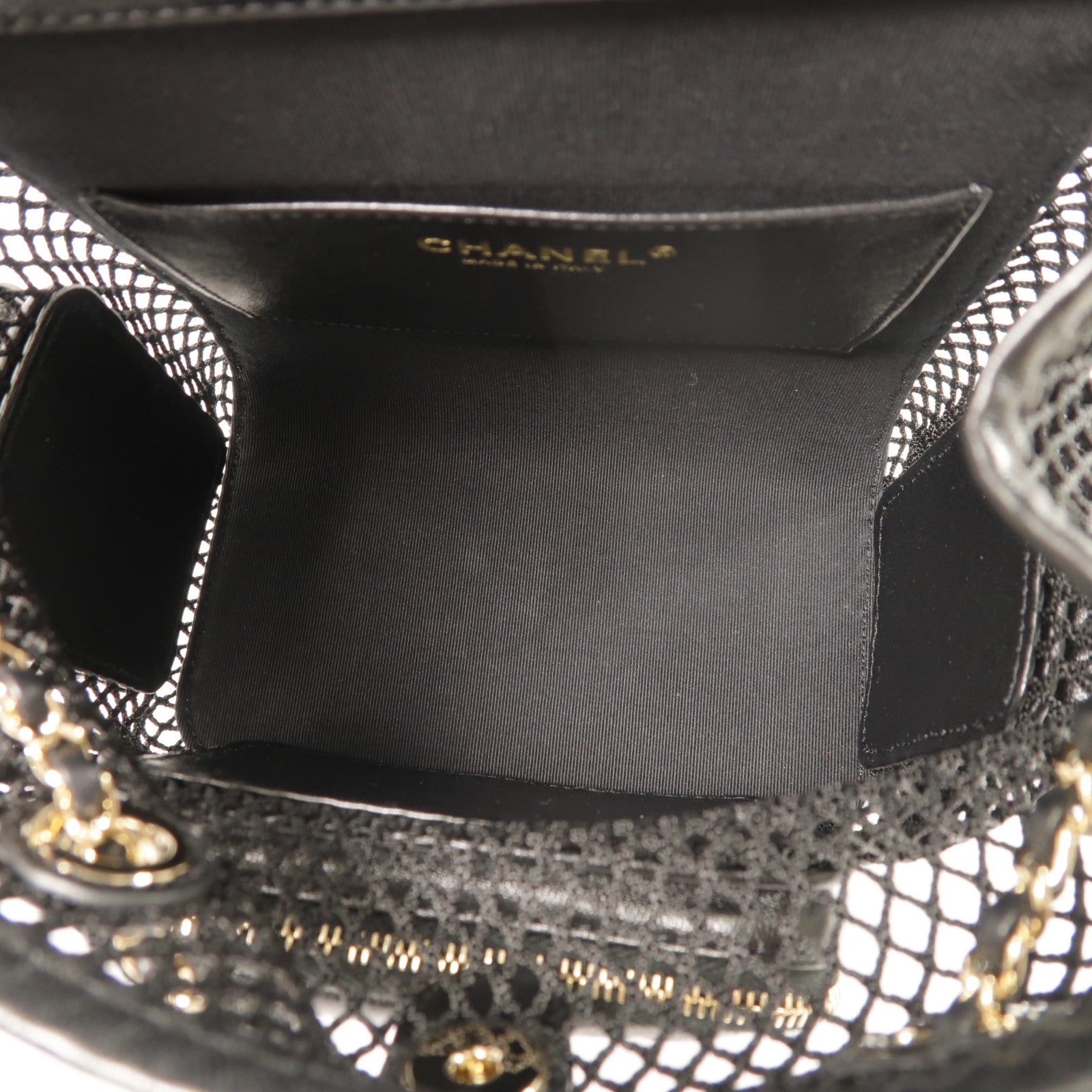 CHANEL 【激減優惠】Mesh/羊皮皮革Duma Backpack金扣背包