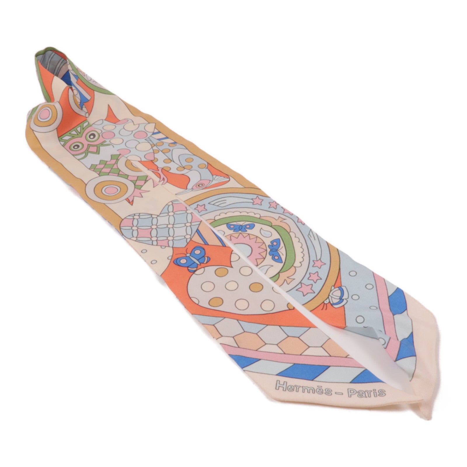 HERMES 絲質Twilly絲巾