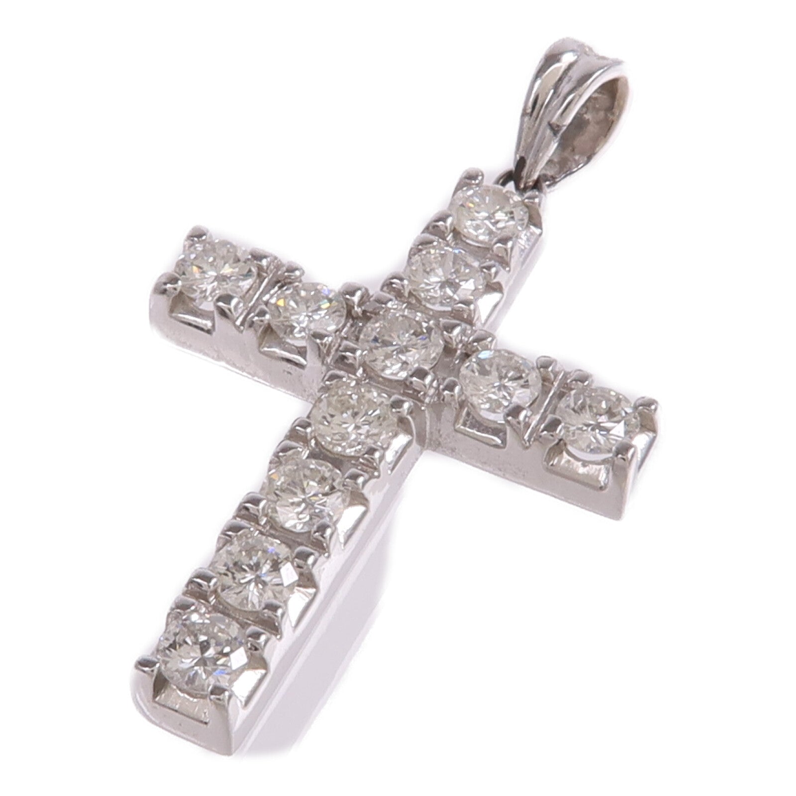 JEWELRY 14K白金Diamond Pendant Top鑽石吊墜