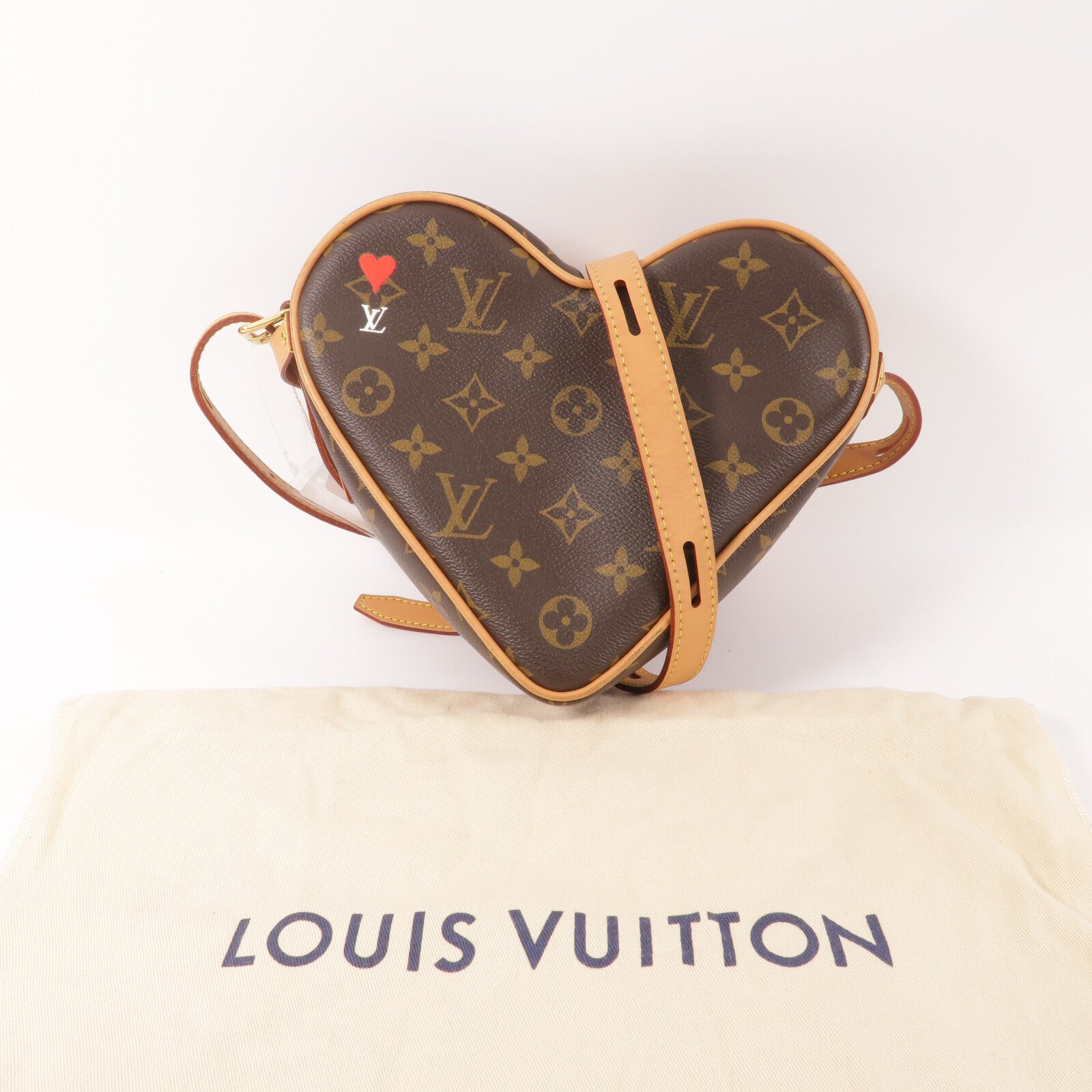 LOUIS VUITTON Monogram Game On Coeur肩背袋