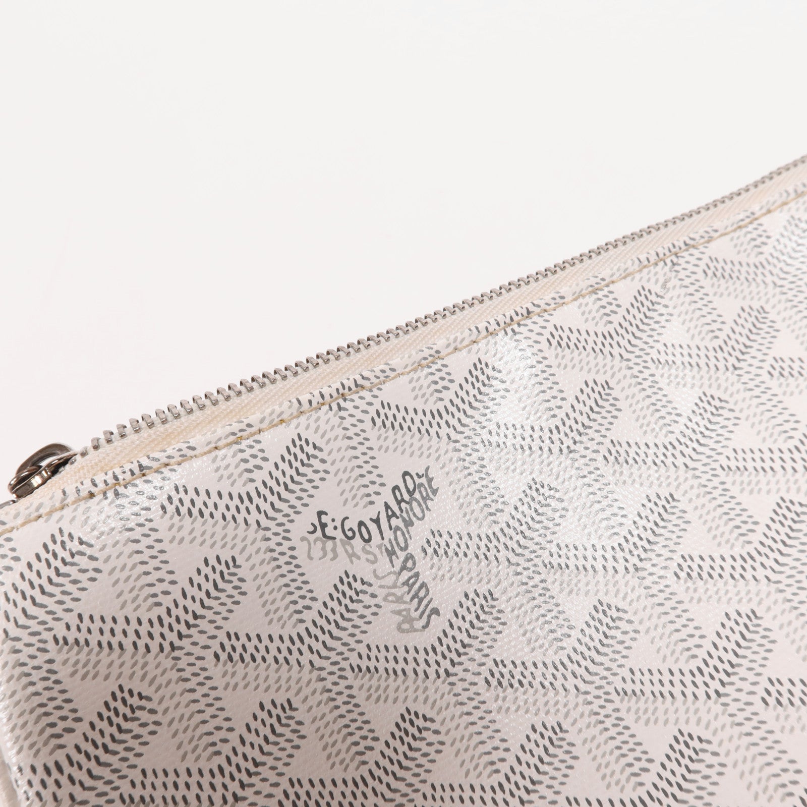 GOYARD 塗層帆布Clutch銀扣手拿包