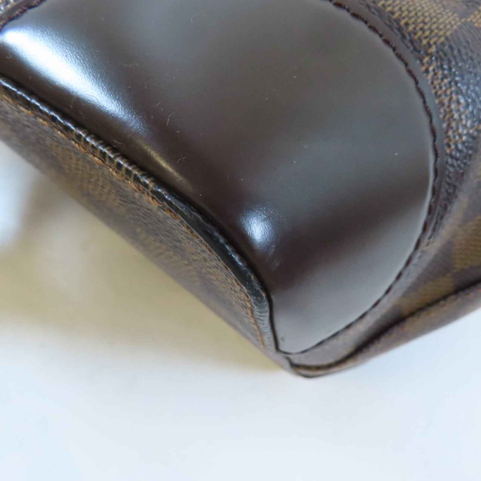 LOUIS VUITTON 【激減優惠】Damier Hampstead MM金扣手挽袋啡色