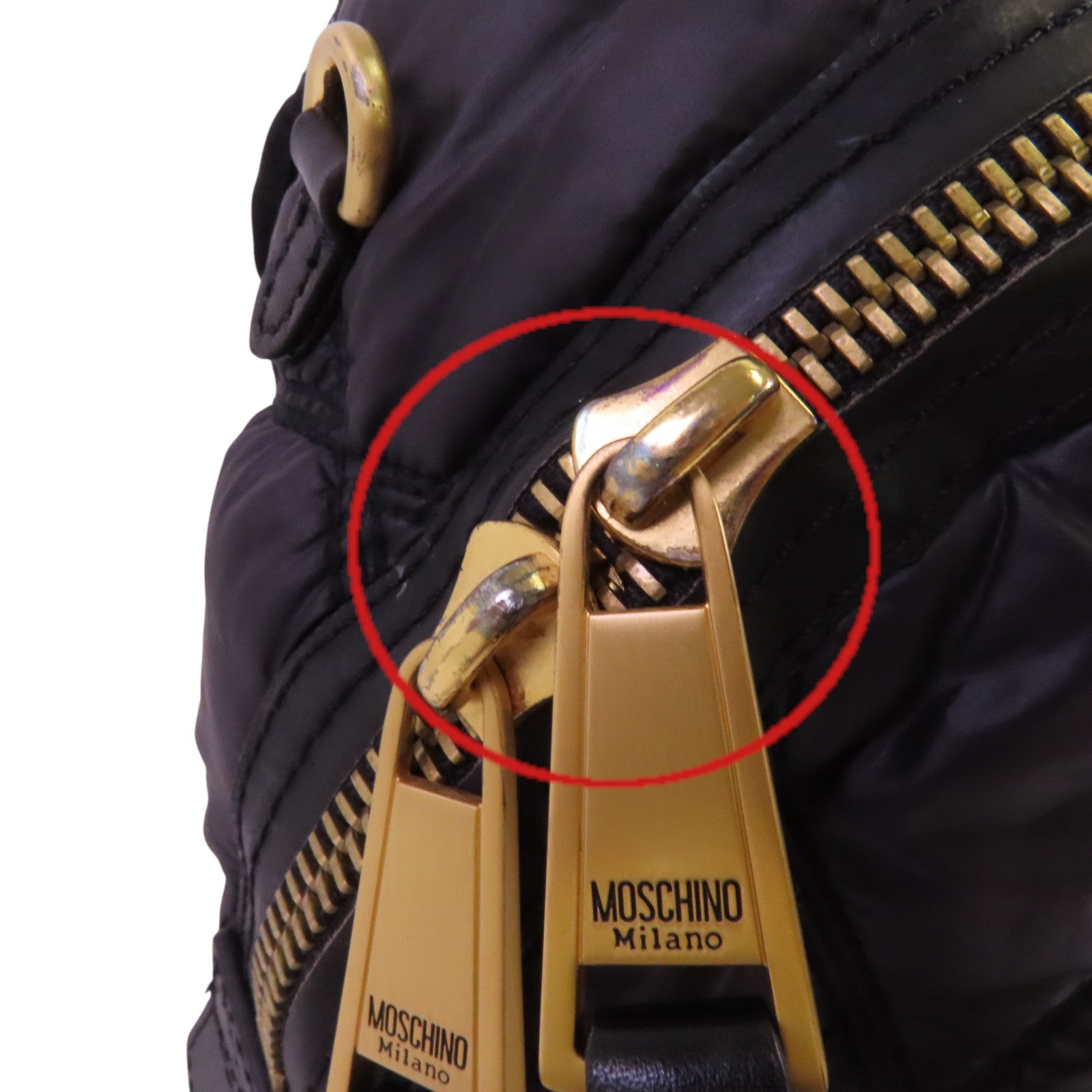 MOSCHINO 尼龍Backpack金扣背包