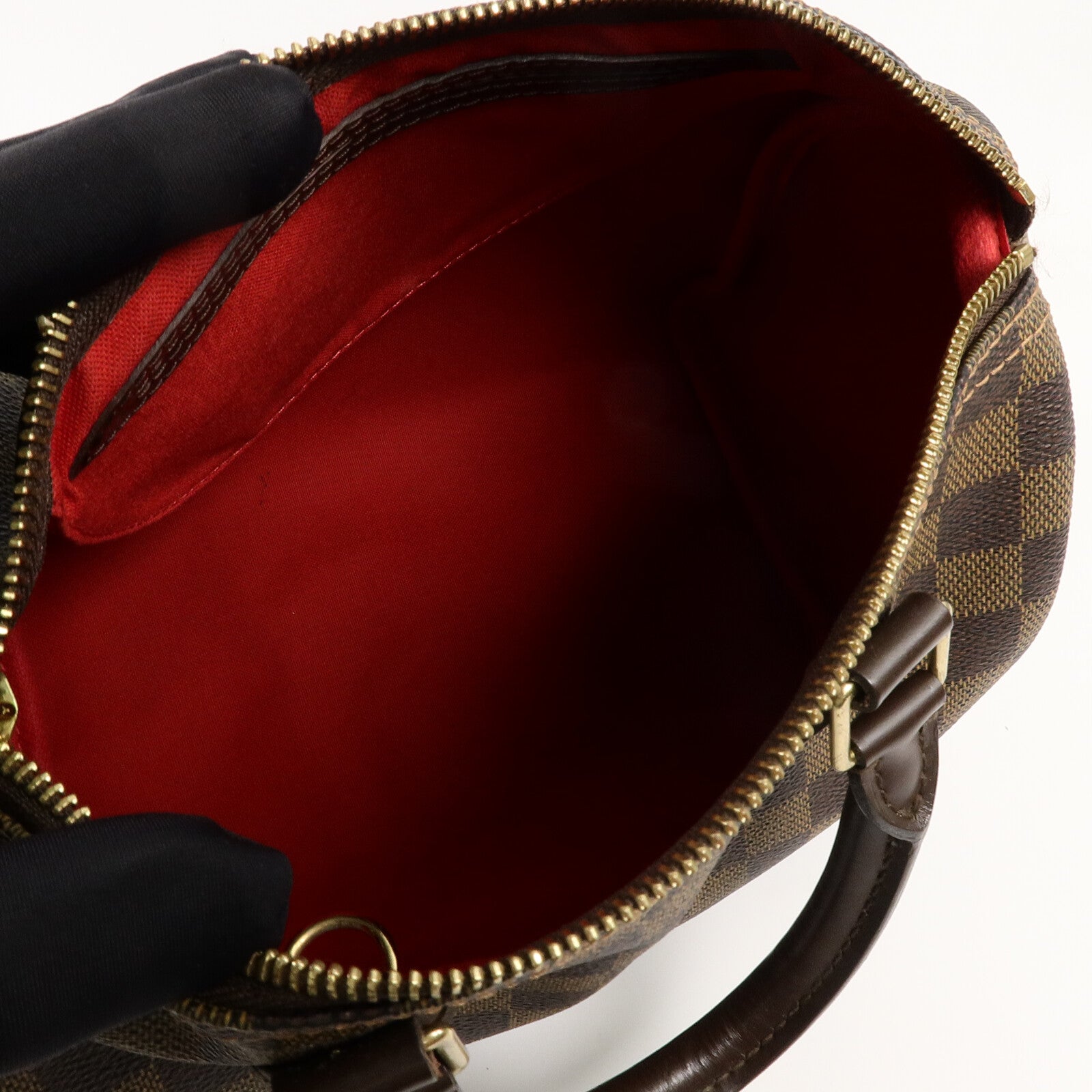 LOUIS VUITTON Damier Speedy 25手挽袋