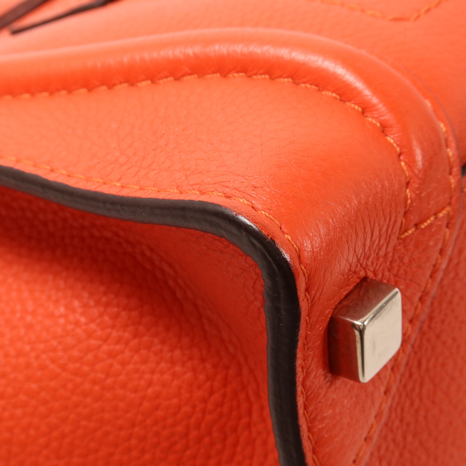 CELINE 牛皮皮革Micro Luggage手挽袋