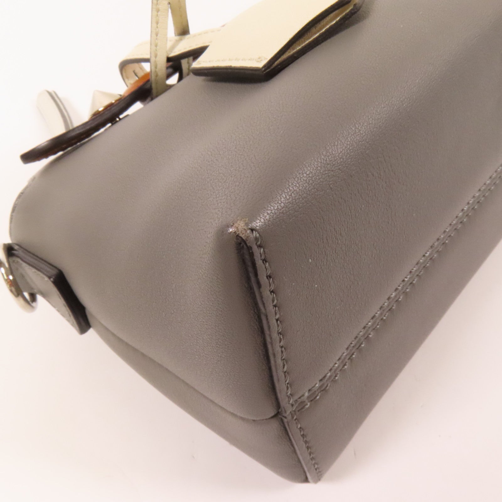 FENDI 牛皮皮革By The Way Mini銀扣手挽肩背兩用袋