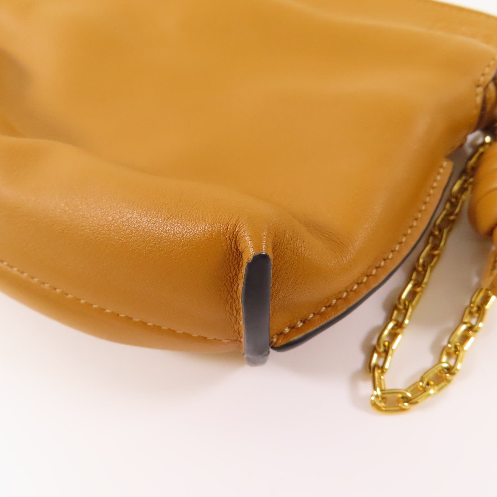 LOEWE 羊皮皮革Flamenco Nano金扣鏈帶肩背袋