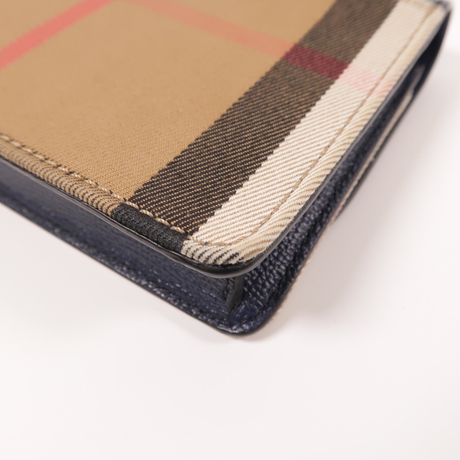 BURBERRY 牛皮皮革/帆布Shoulder Bag金扣肩背袋