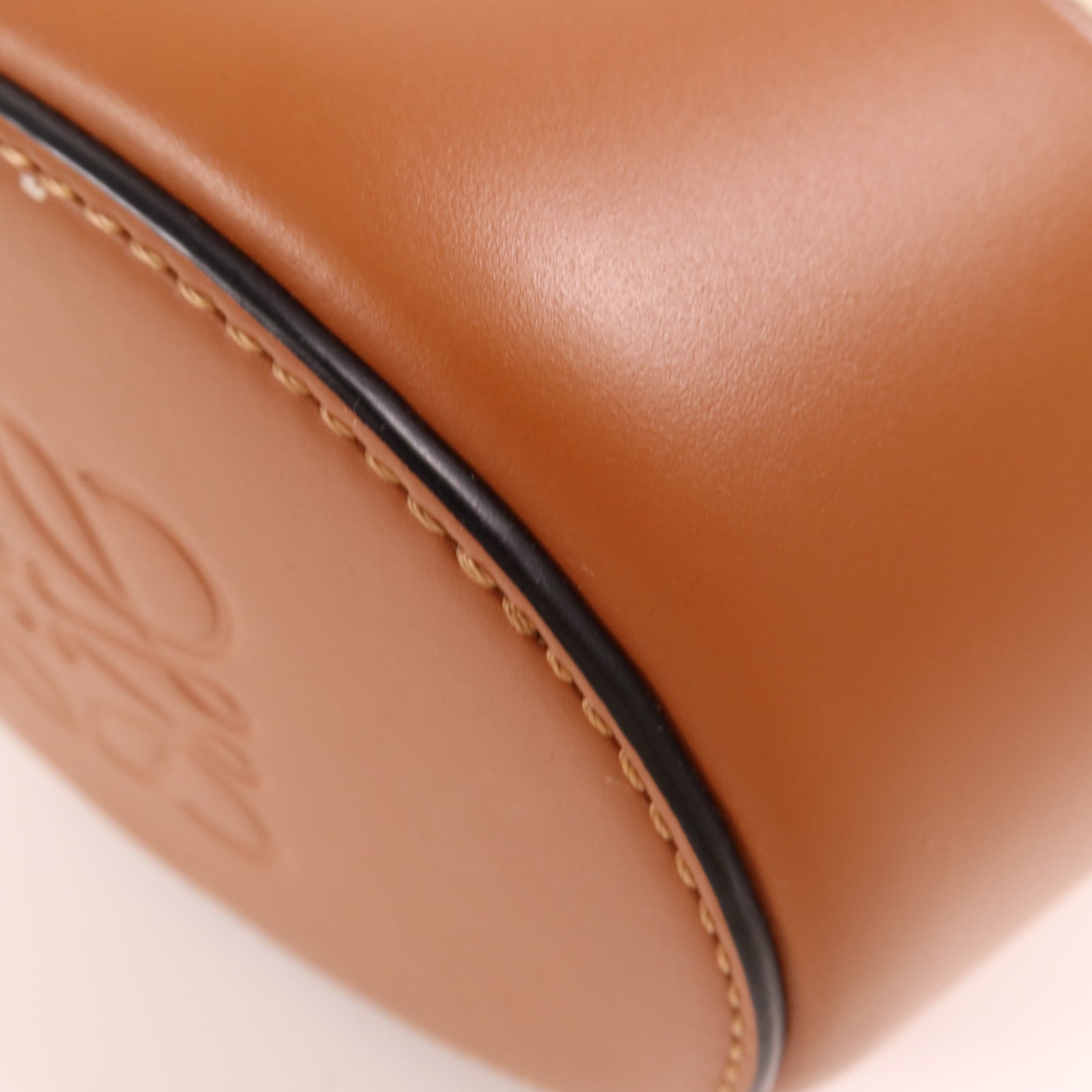 LOEWE 帆布/牛皮皮革Mini Balloon金扣手挽肩背兩用袋