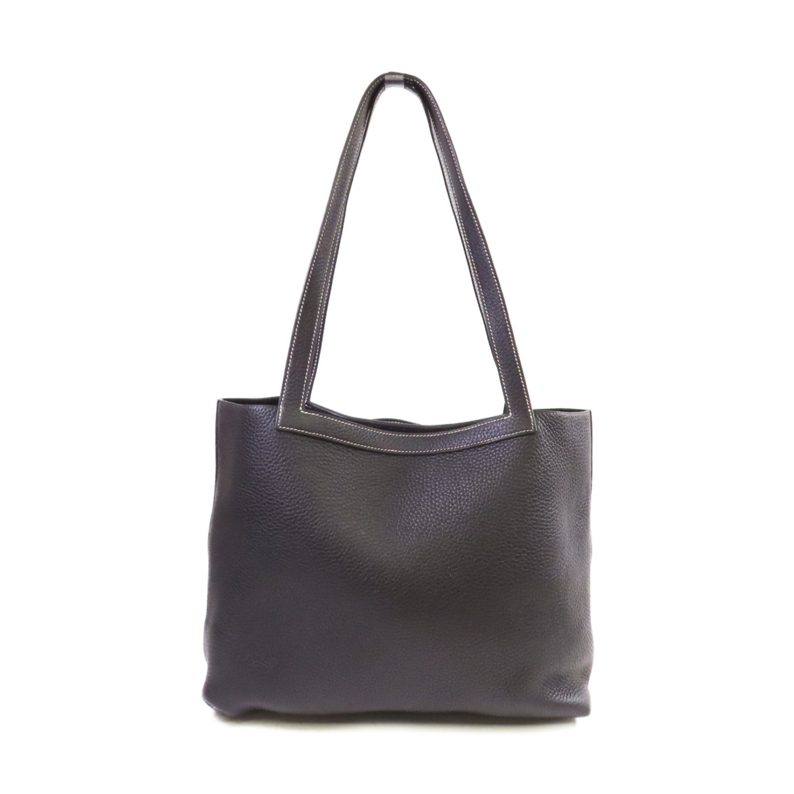 HERMES 【激減優惠】Clemence皮革Cabasellier 31 Shoulder Bag肩背袋黑色