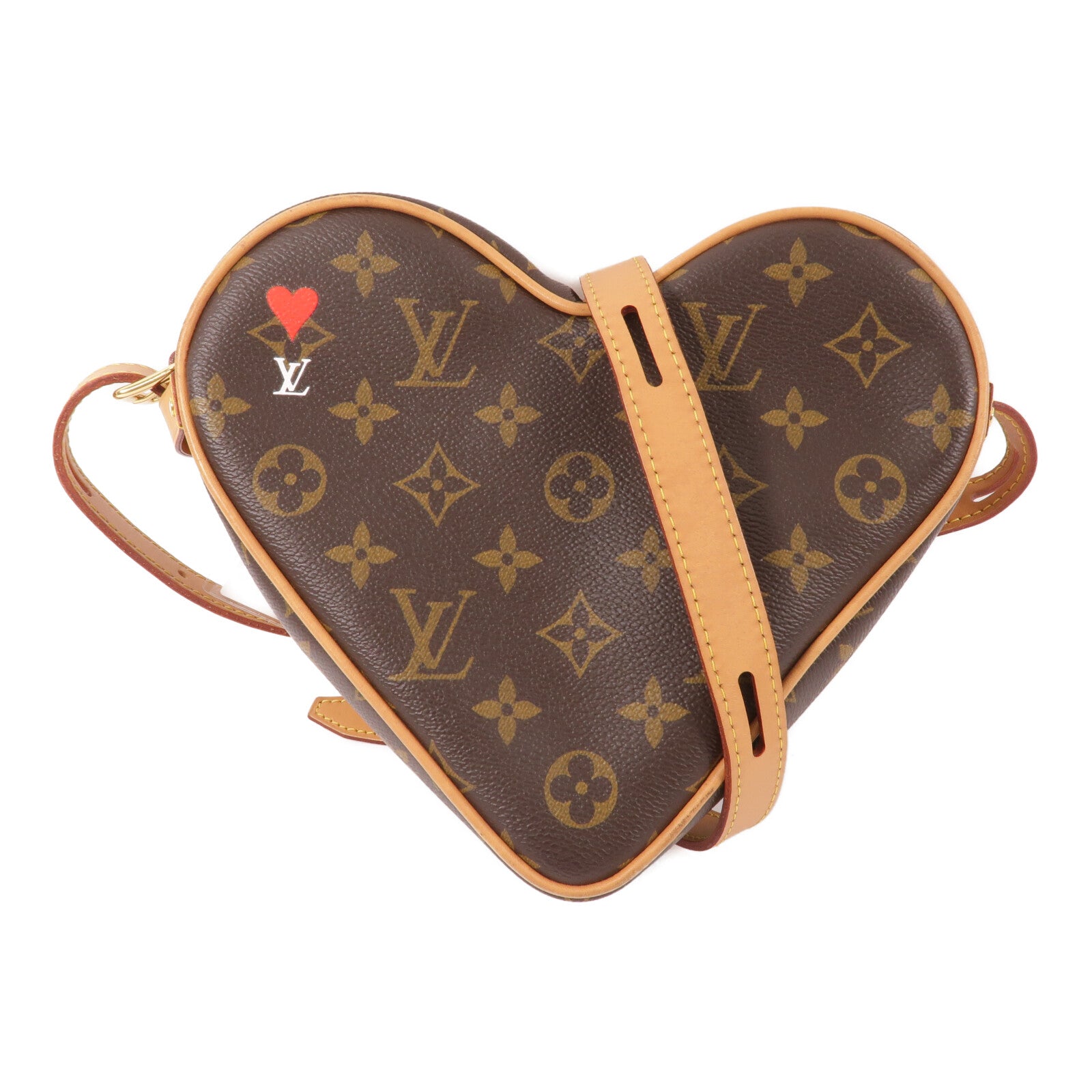 LOUIS VUITTON Monogram Game On Coeur肩背袋