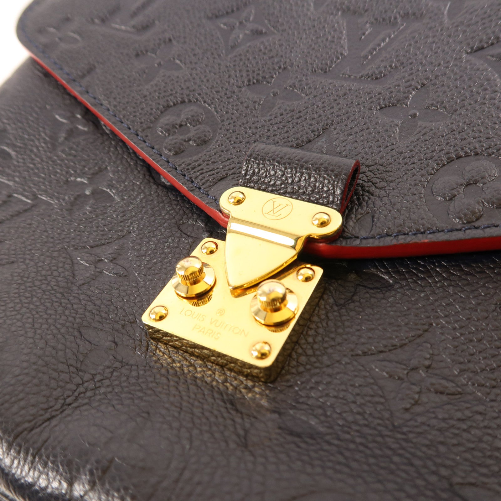 LOUIS VUITTON Monogram Empreinte Pochette Metis金扣手挽肩背兩用袋